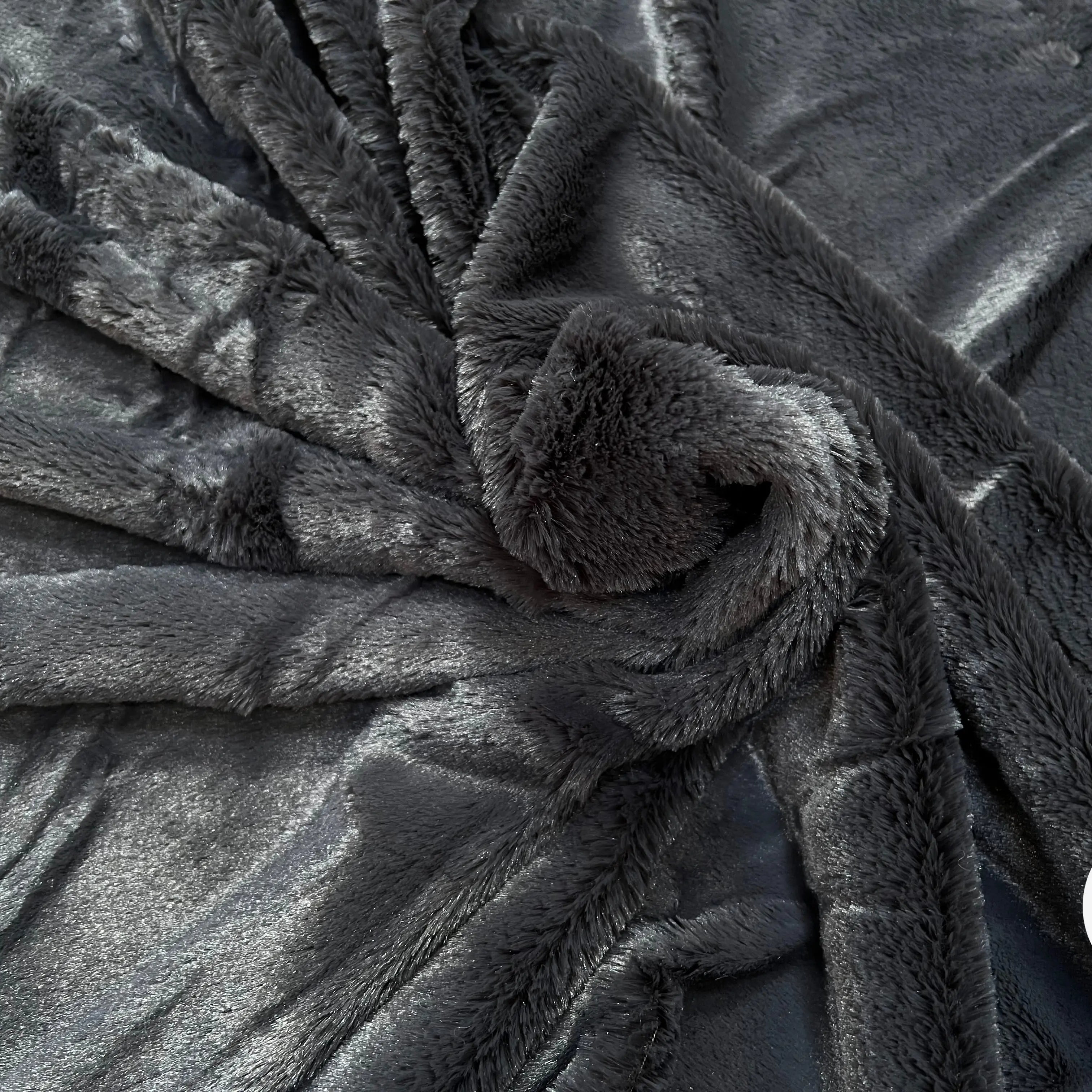 FOURRURE LEGREMENT BRILLANTE CHINCHILLA ANTHRACITE - My Little Coupon