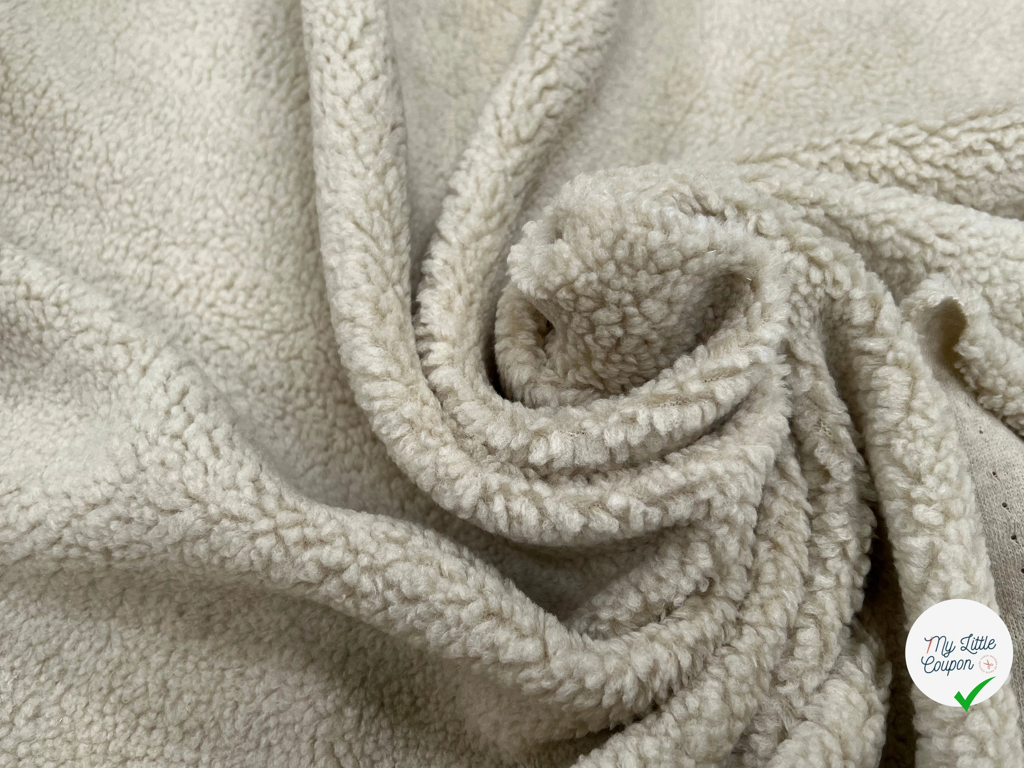 FOURRURE MOUTON ÉCRU ULTRA STRETCH - My Little Coupon