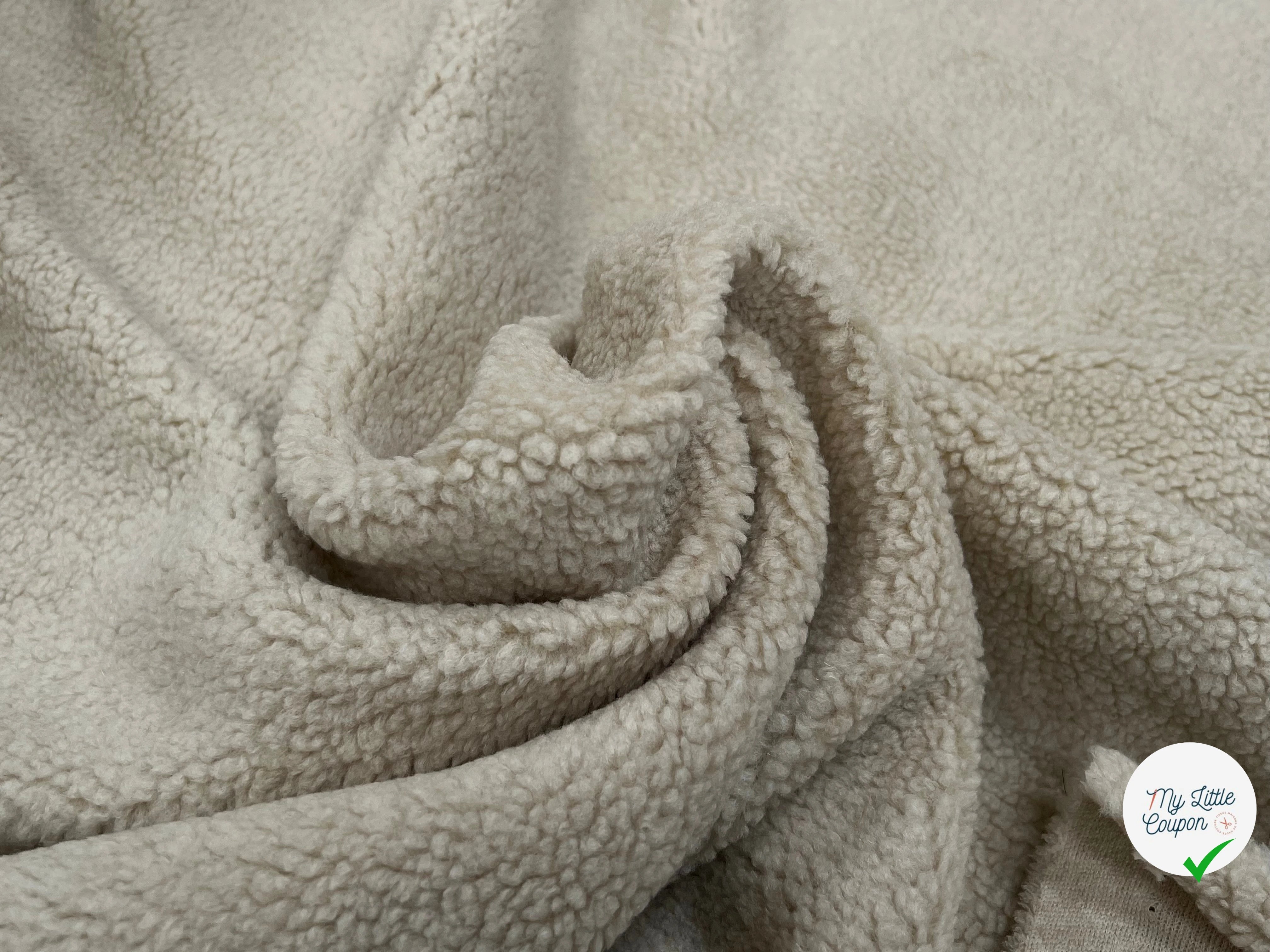 FOURRURE MOUTON ÉCRU ULTRA STRETCH - My Little Coupon