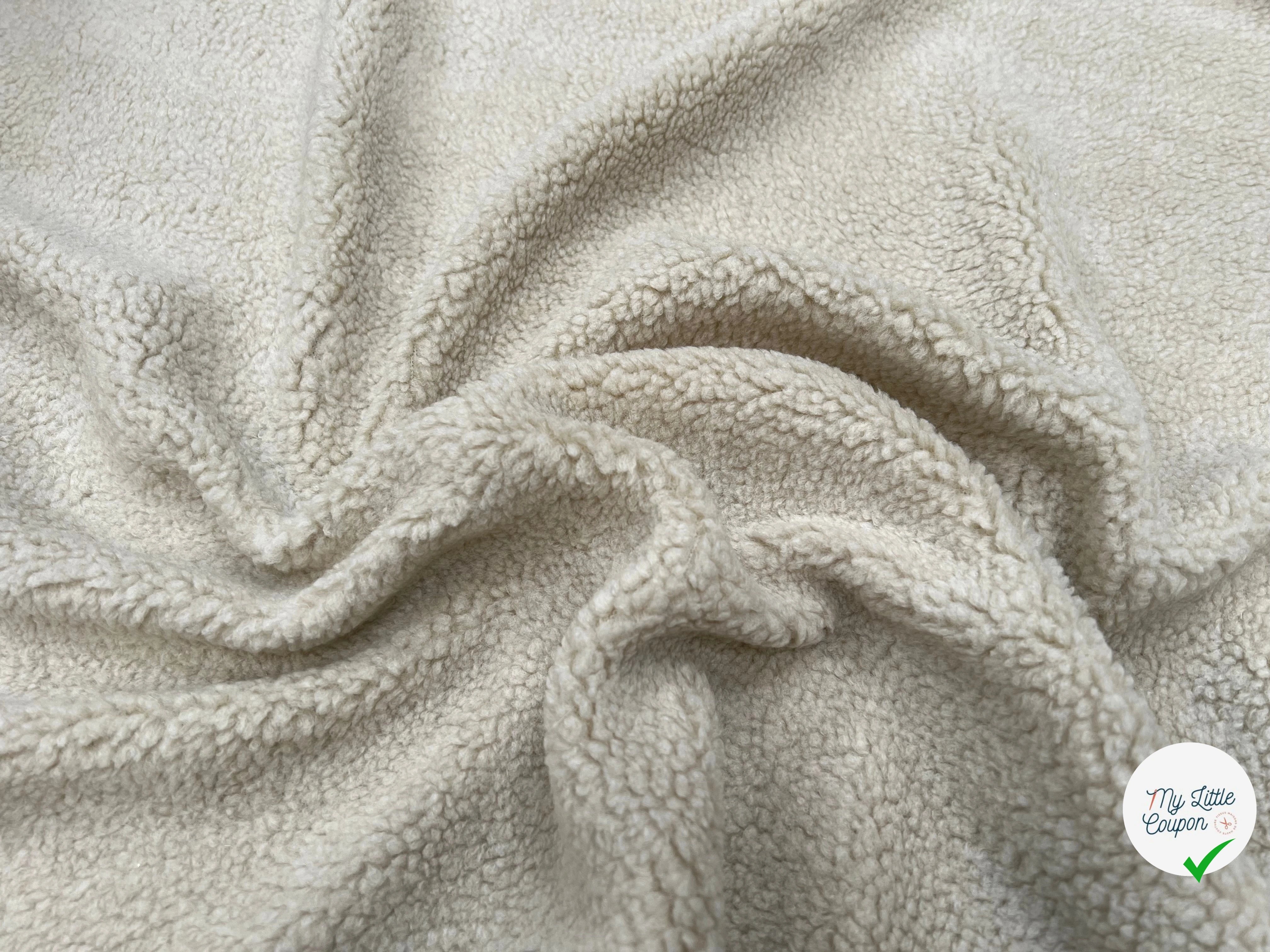 FOURRURE MOUTON ÉCRU ULTRA STRETCH - My Little Coupon