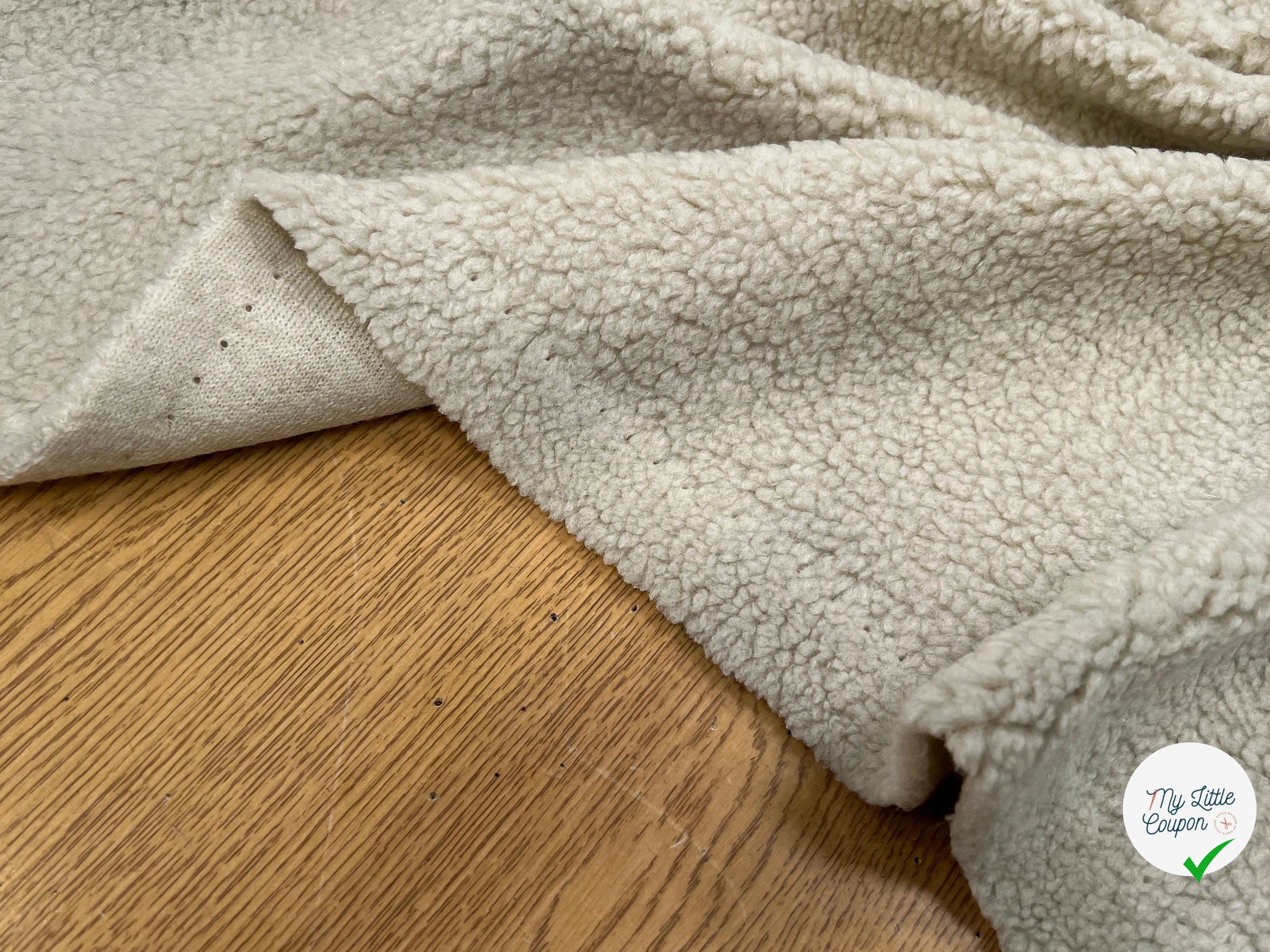 FOURRURE MOUTON ÉCRU ULTRA STRETCH - My Little Coupon