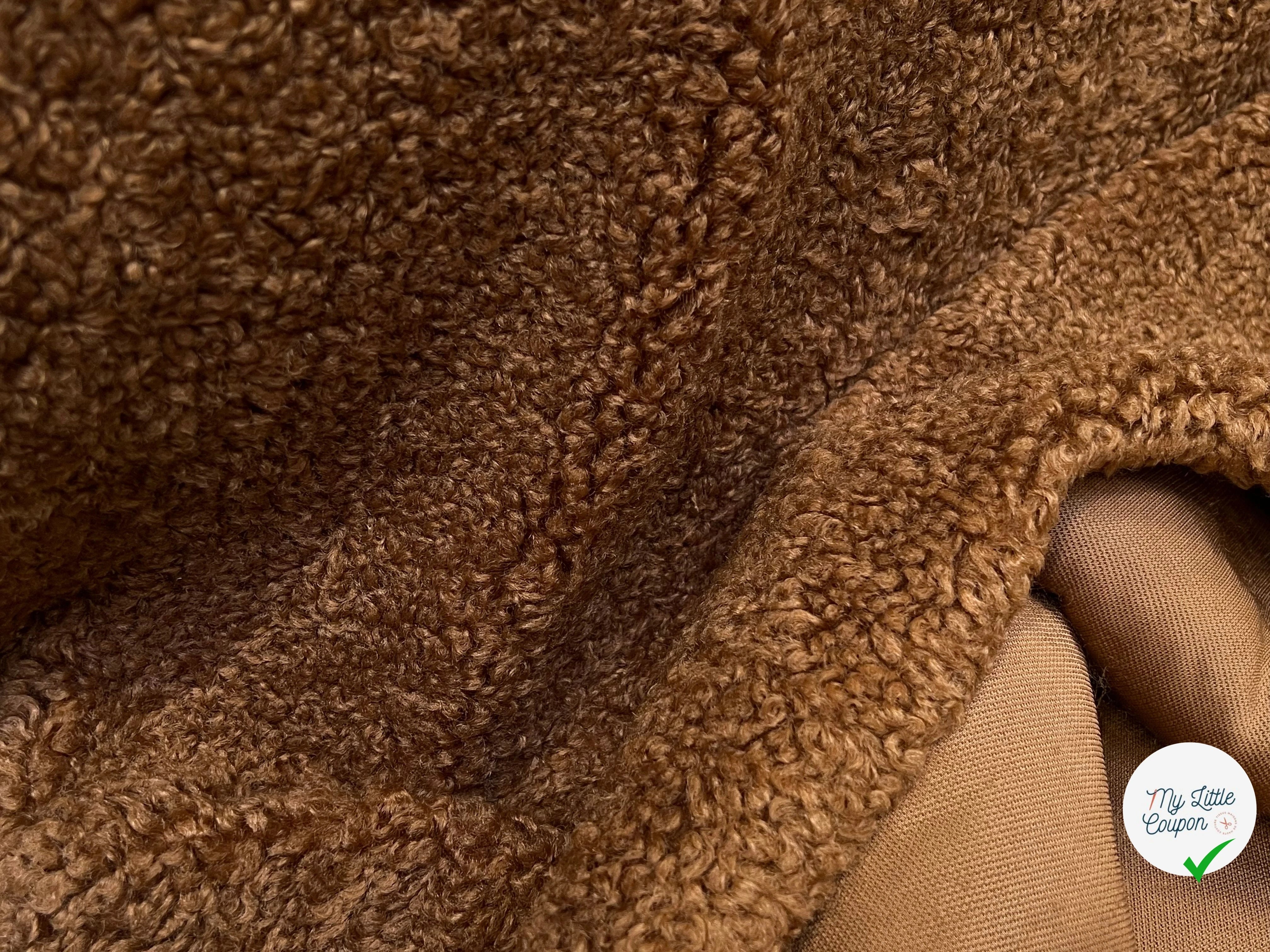 FOURRURE MOUTON MARRON FONCÉ 160CM - My Little Coupon