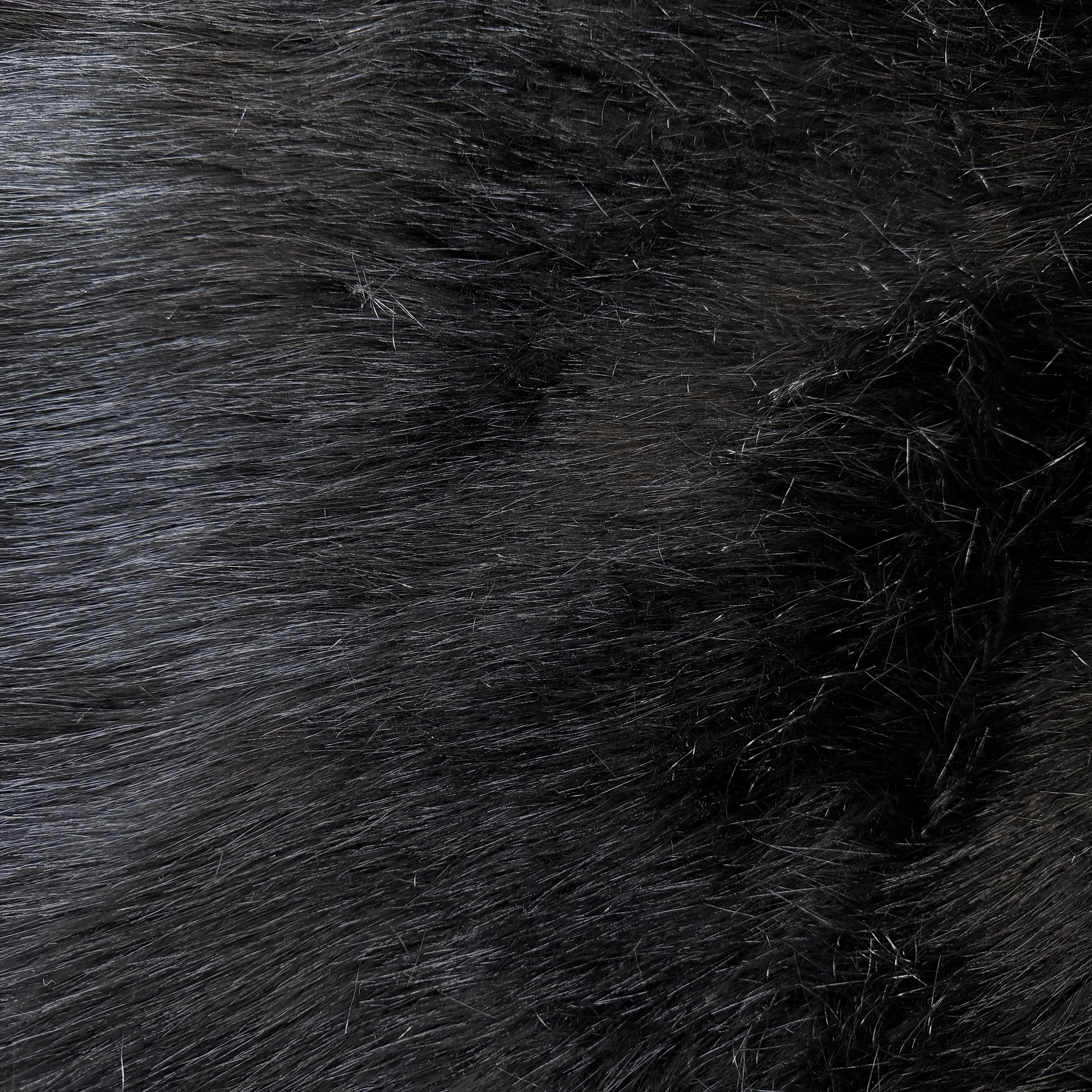 FOURRURE NOIRE POIL LONG - My Little Coupon