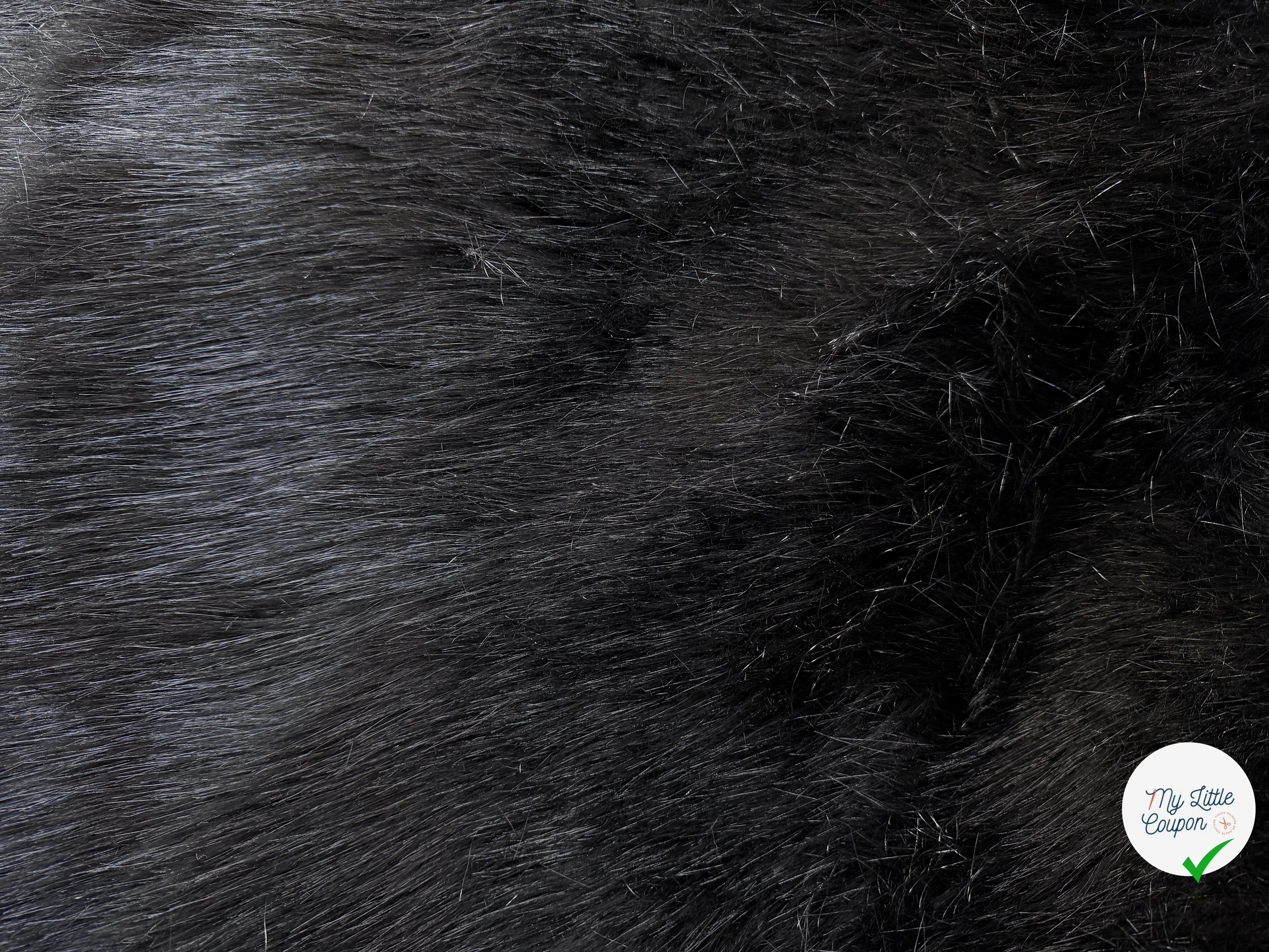 FOURRURE NOIRE POIL LONG - My Little Coupon