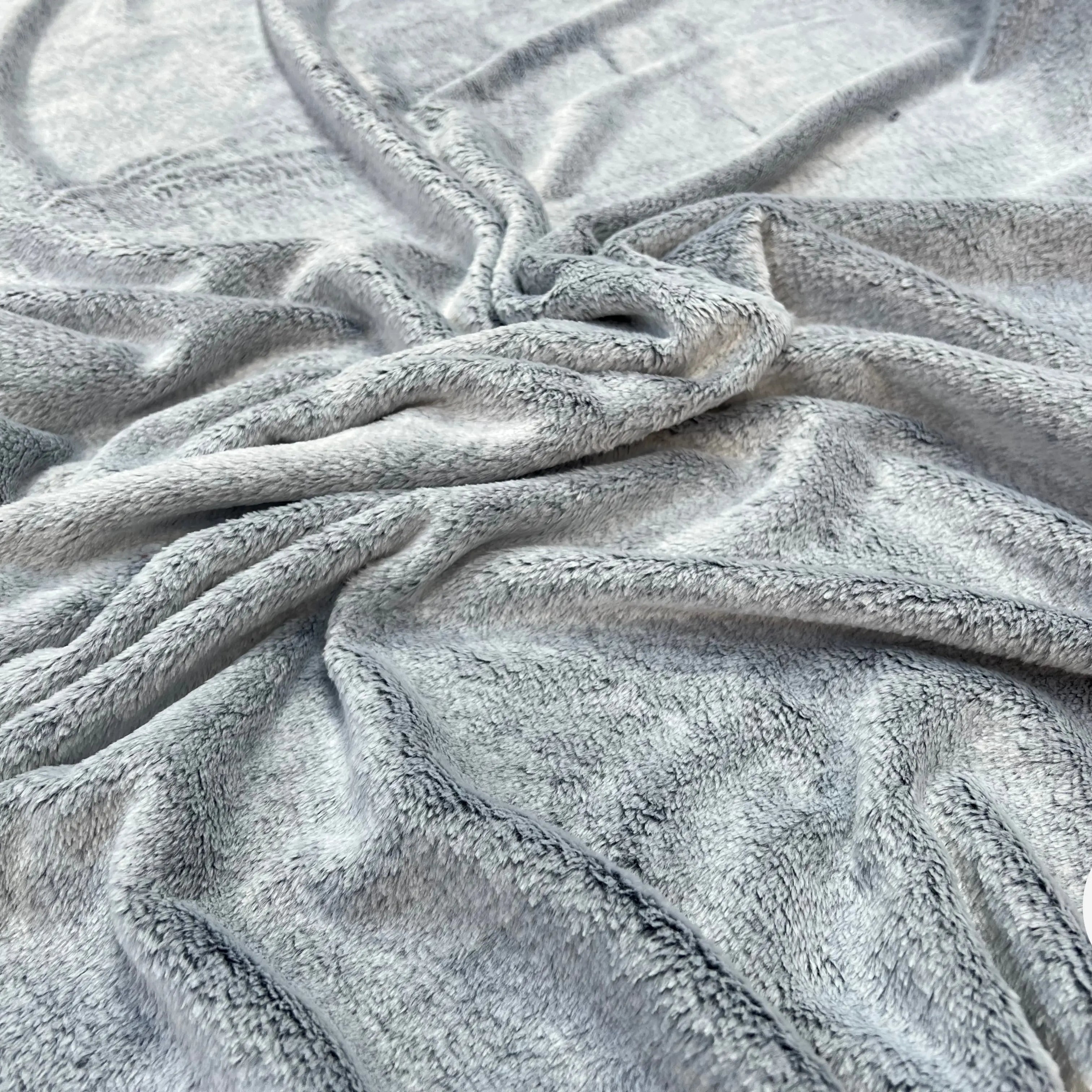 FOURRURE TOUTE DOUCE DOUBLE FACE SNOW BLEU CHINE OEKO TEX MADE IN FRANCE - My Little Coupon