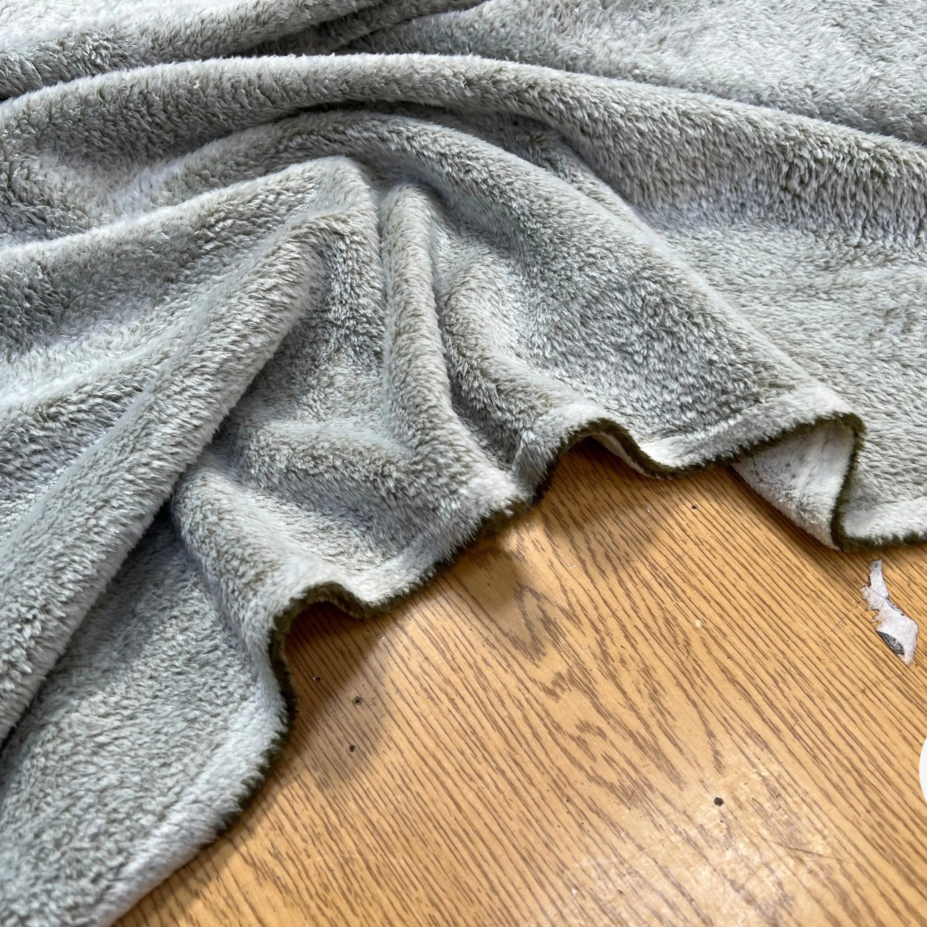 FOURRURE TOUTE DOUCE DOUBLE FACE SNOW KAKI OEKO TEX MADE IN FRANCE - My Little Coupon