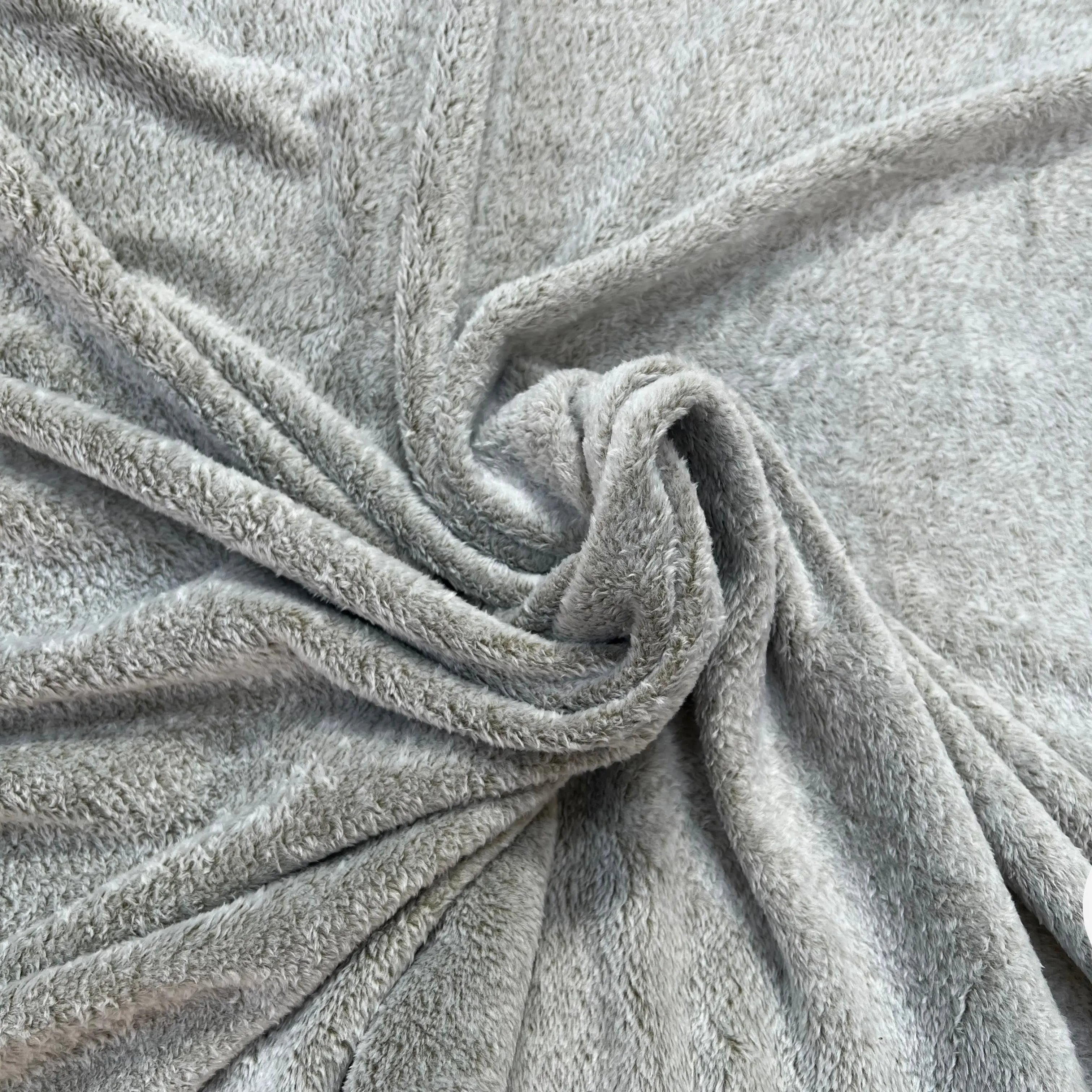 FOURRURE TOUTE DOUCE DOUBLE FACE SNOW KAKI OEKO TEX MADE IN FRANCE - My Little Coupon