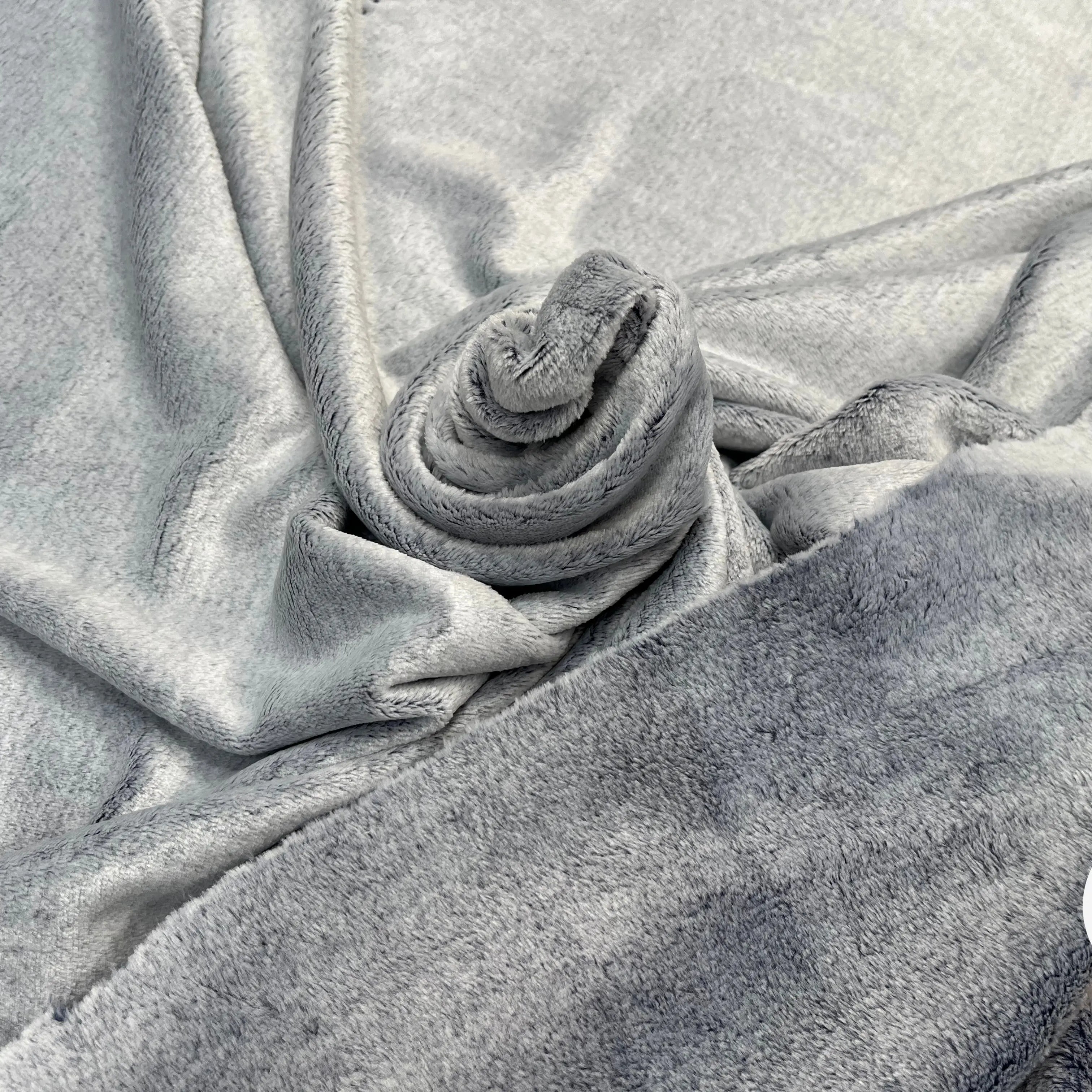 FOURRURE TOUTE DOUCE DOUBLE FACE SNOW NAVY OEKO TEXMADE IN FRANCE - My Little Coupon