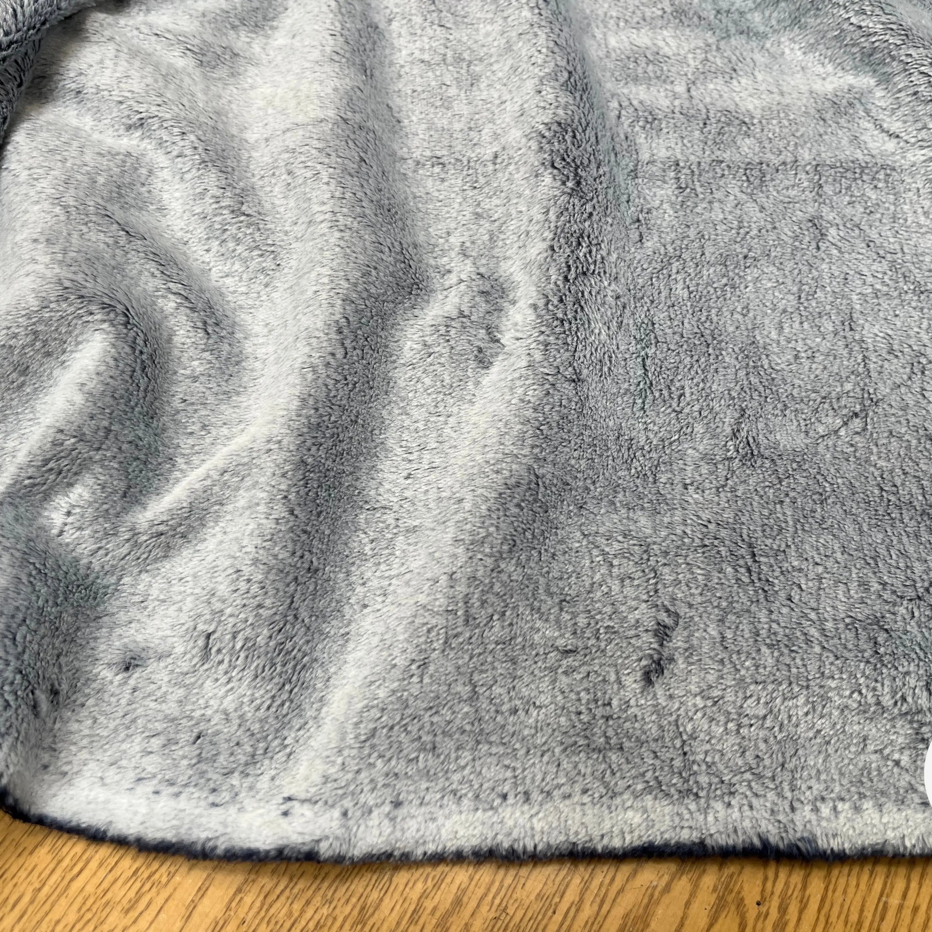 FOURRURE TOUTE DOUCE DOUBLE FACE SNOW NAVY OEKO TEXMADE IN FRANCE - My Little Coupon