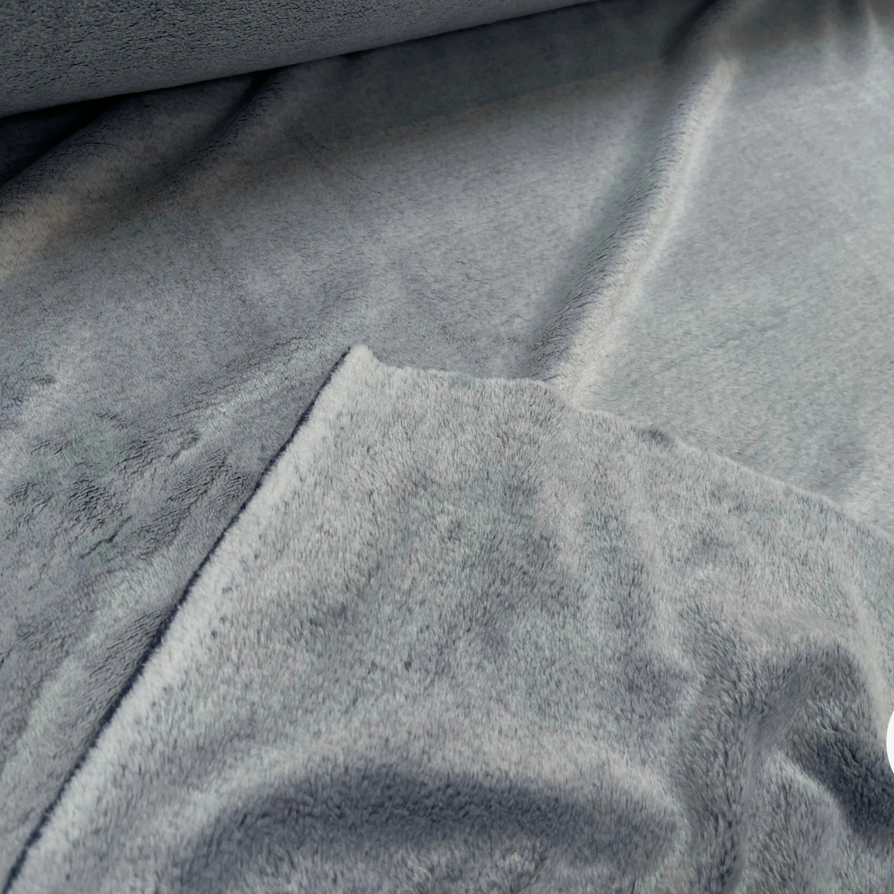 FOURRURE TOUTE DOUCE DOUBLE FACE SNOW NAVY OEKO TEXMADE IN FRANCE - My Little Coupon