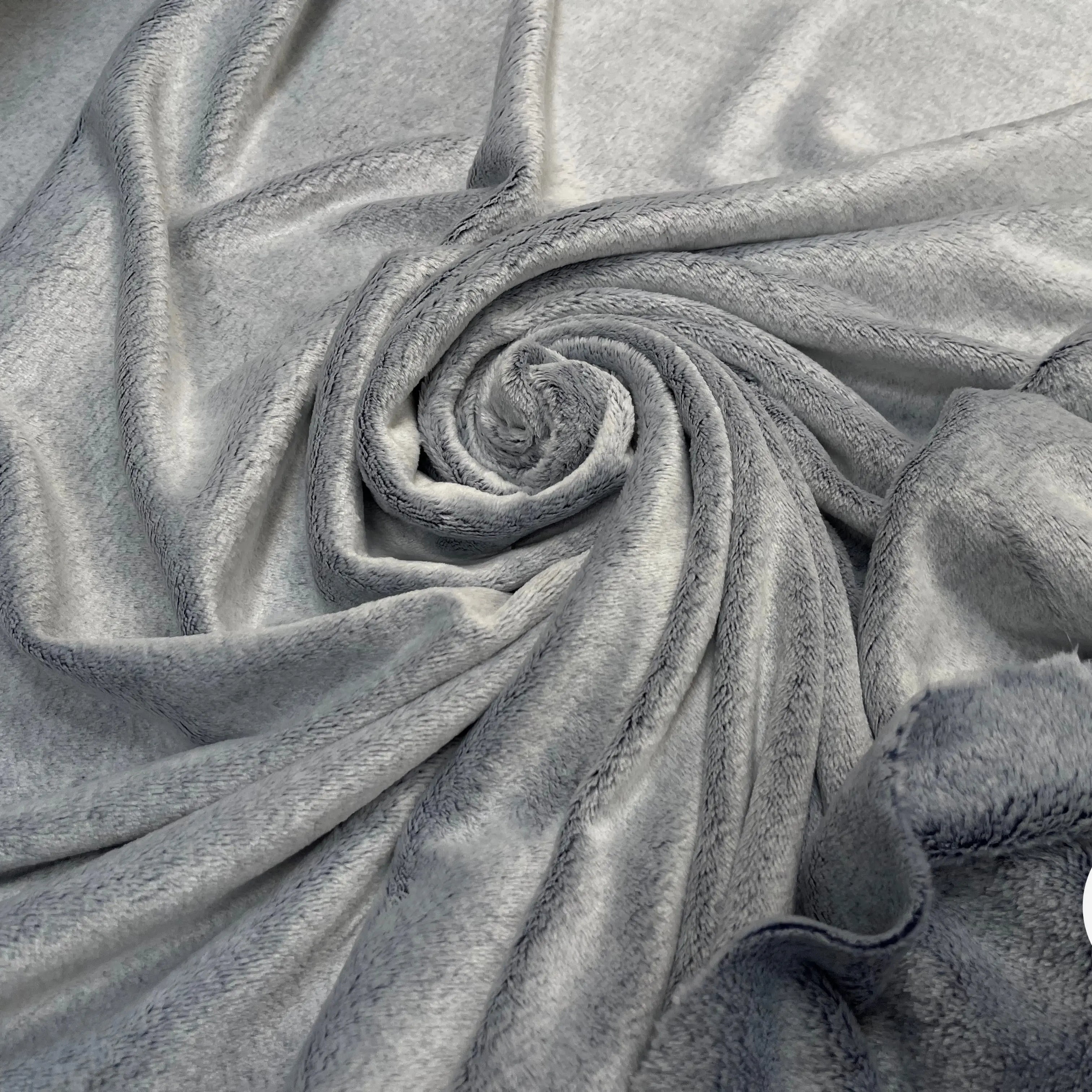 FOURRURE TOUTE DOUCE DOUBLE FACE SNOW NAVY OEKO TEXMADE IN FRANCE - My Little Coupon