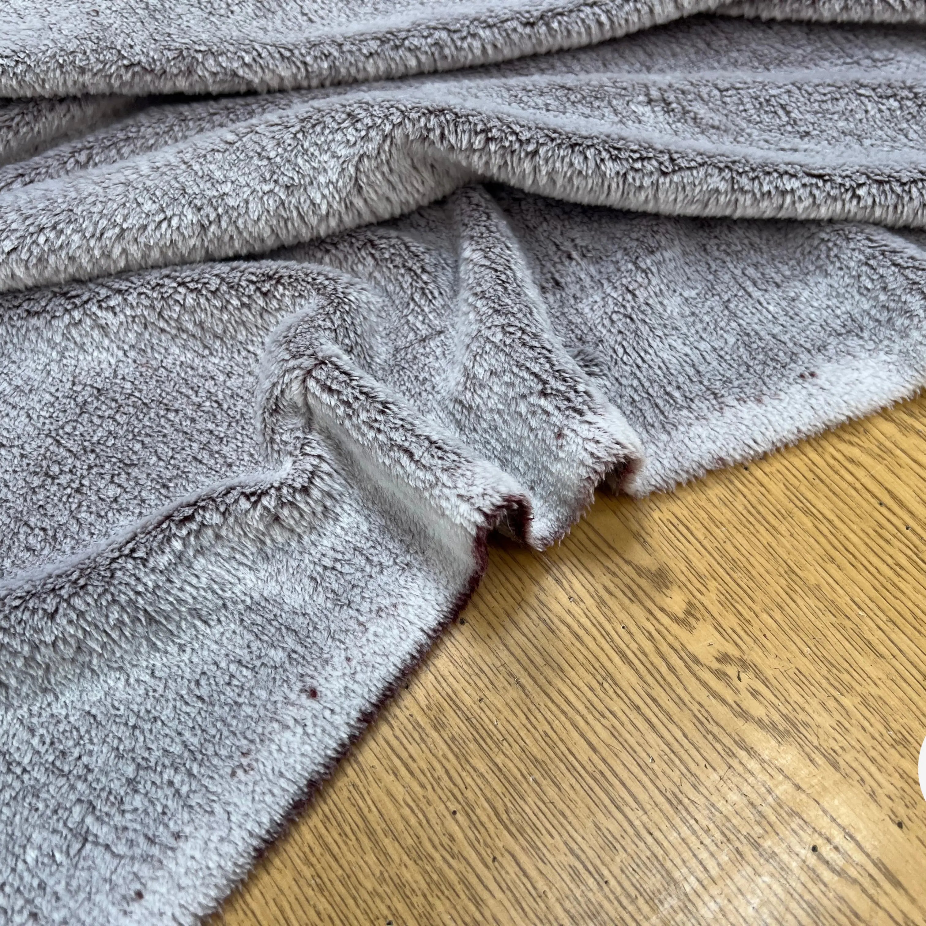 FOURRURE TOUTE DOUCE DOUBLE FACE SNOW PRUNE CHINE OEKO TEX MADE IN FRANCE - My Little Coupon