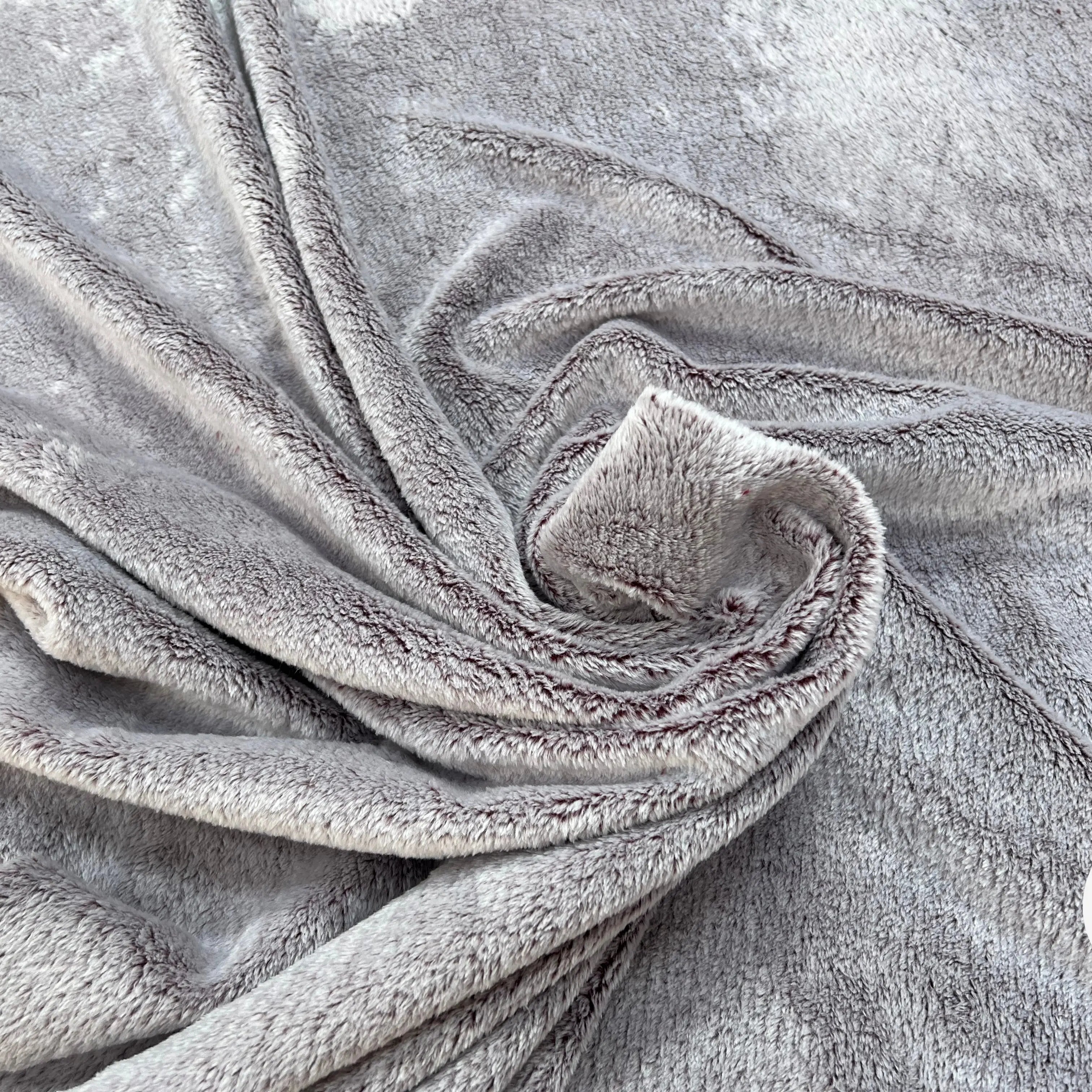 FOURRURE TOUTE DOUCE DOUBLE FACE SNOW PRUNE CHINE OEKO TEX MADE IN FRANCE - My Little Coupon