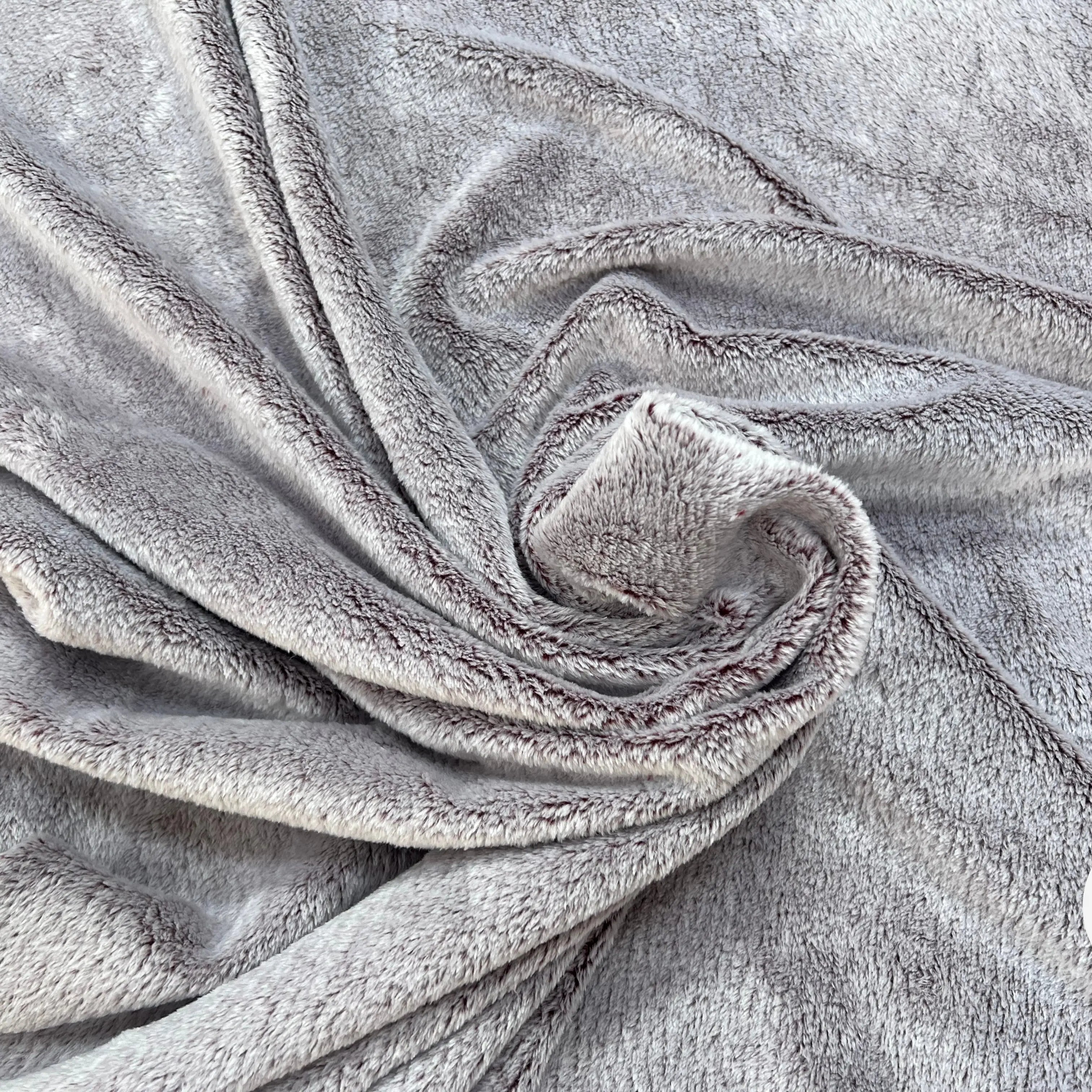 FOURRURE TOUTE DOUCE DOUBLE FACE SNOW PRUNE CHINE OEKO TEX MADE IN FRANCE - My Little Coupon