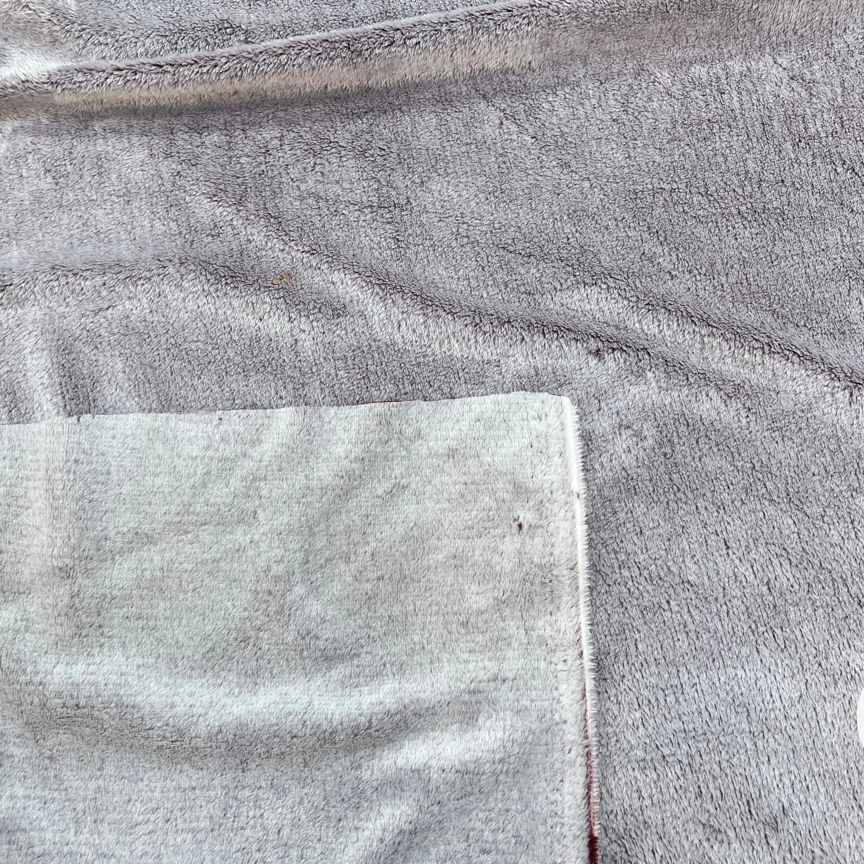 FOURRURE TOUTE DOUCE DOUBLE FACE SNOW PRUNE CHINE OEKO TEX MADE IN FRANCE - My Little Coupon