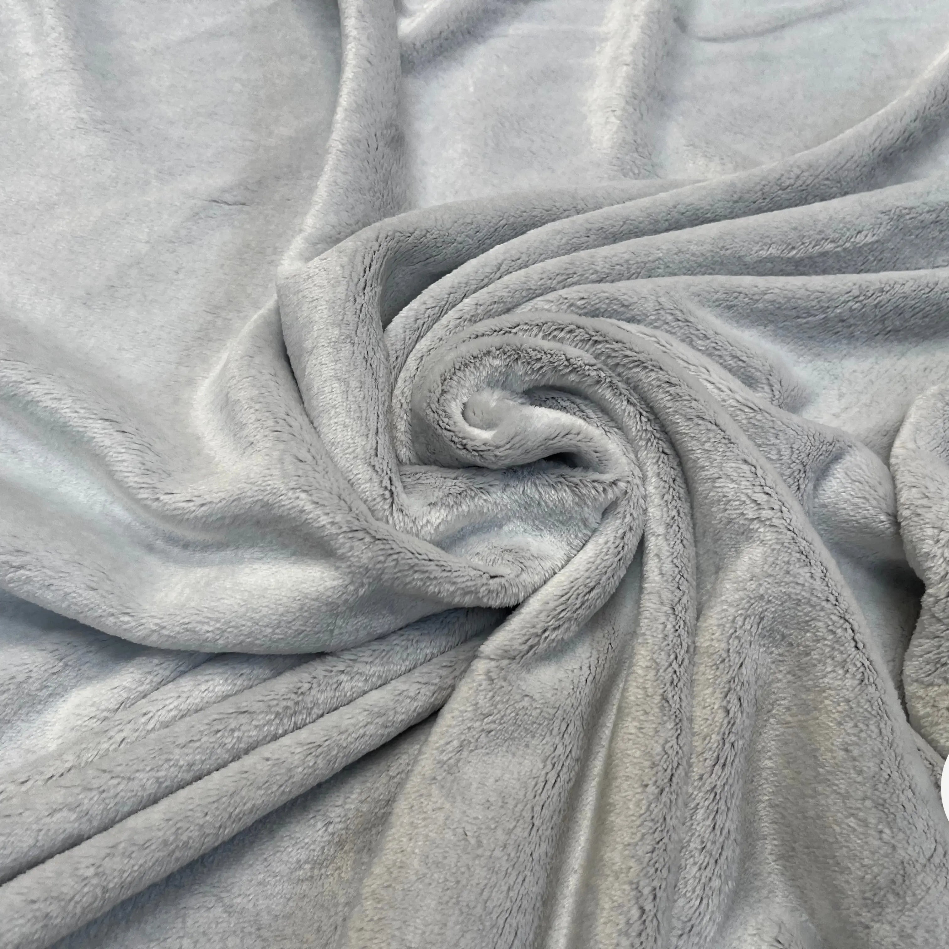 FOURRURE TOUTE DOUCE DOUBLE FACE SNOW TAUPE OEKO TEX MADE IN FRANCE - My Little Coupon