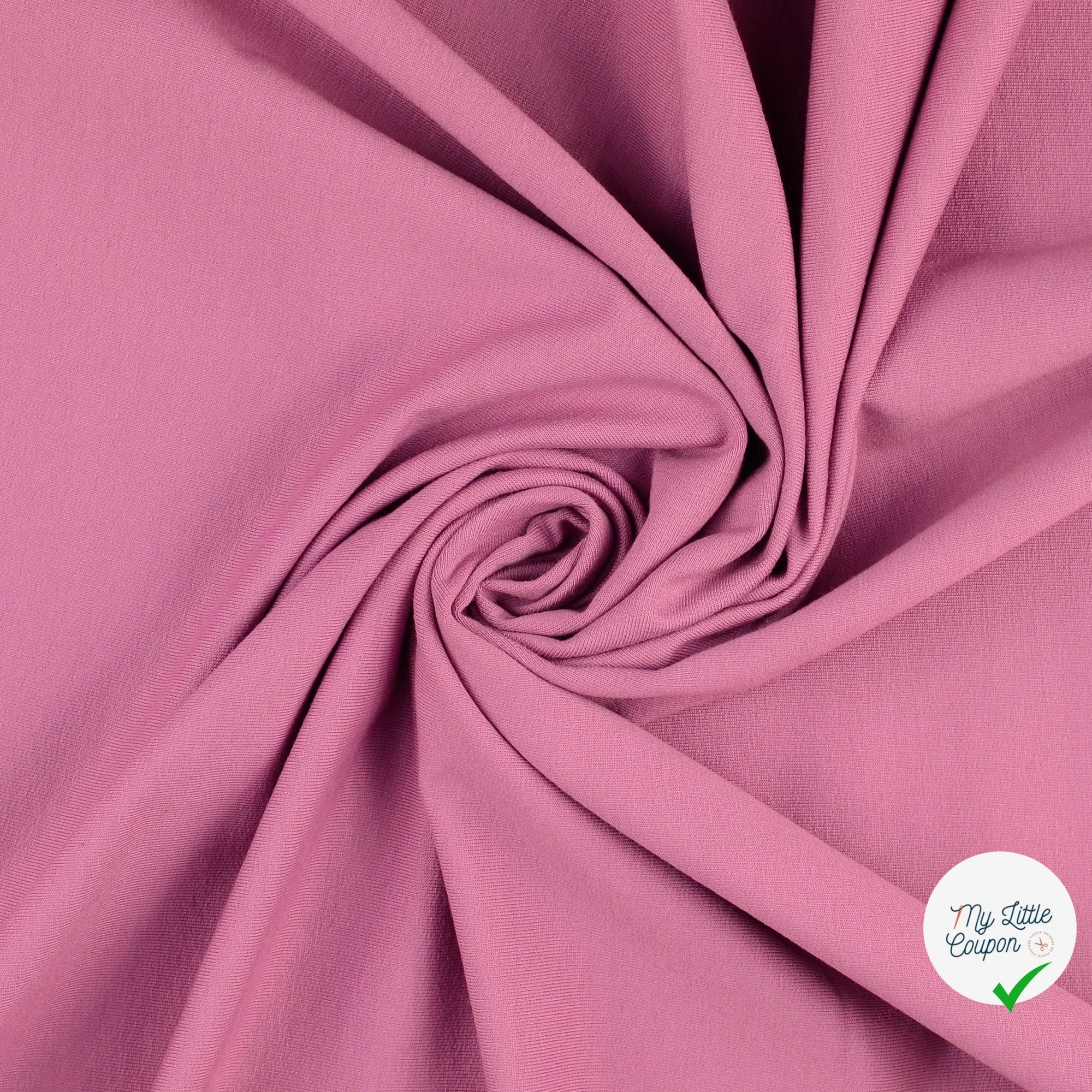 FRENCH TERRY COTON UNI BORDEAUX - My Little Coupon