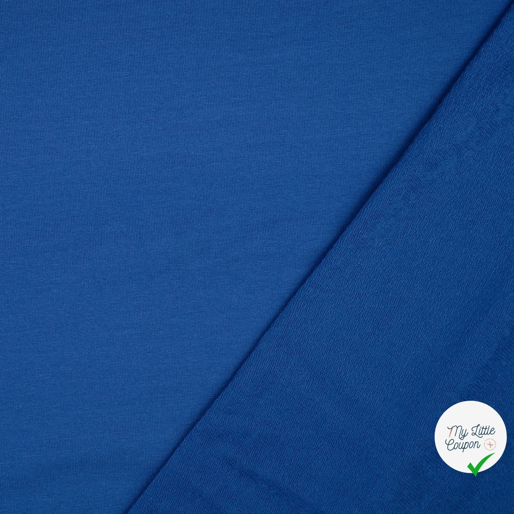 FRENCH TERRY COTON UNI COBALT 2 - My Little Coupon