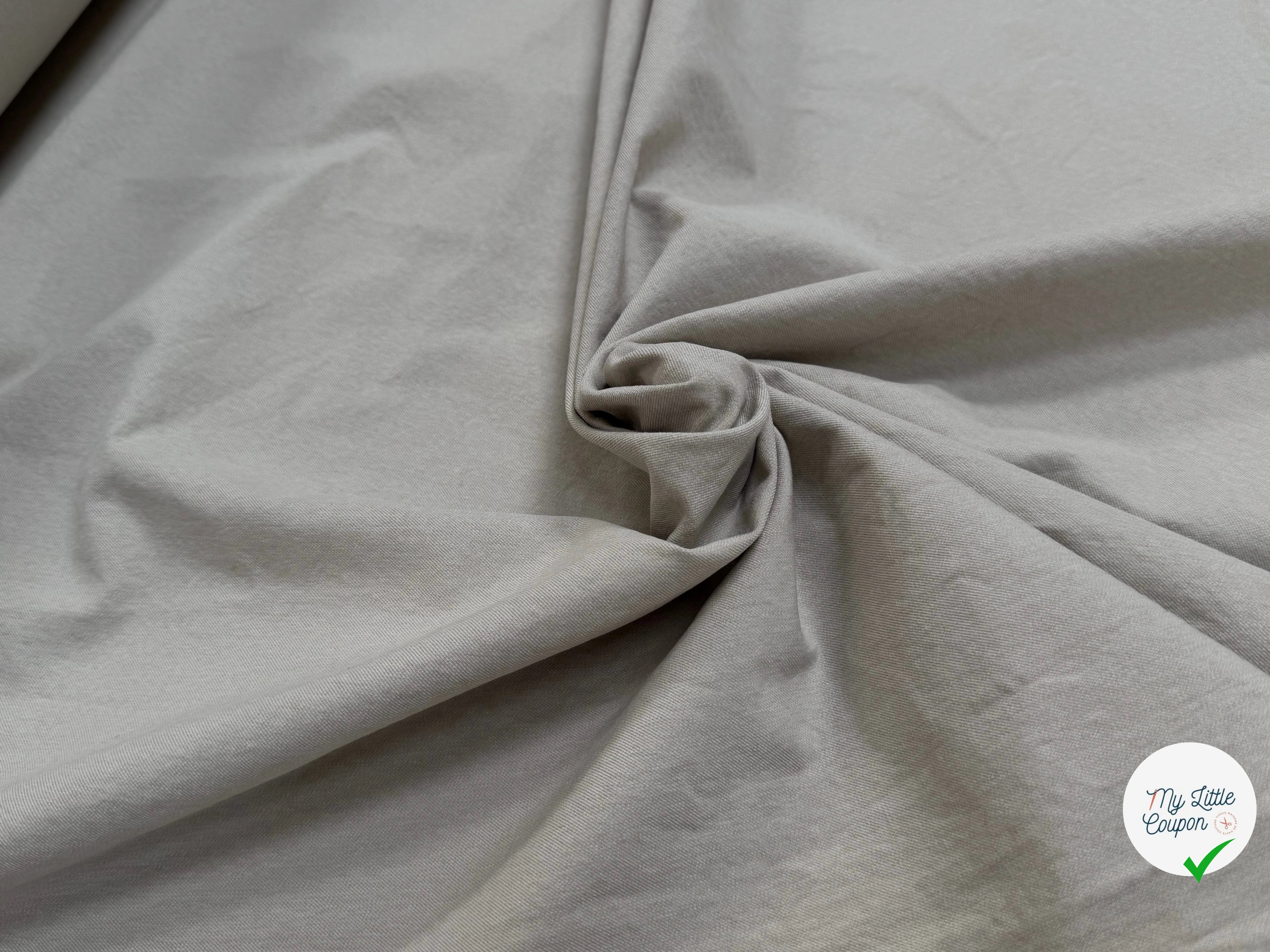 GABARDINE 100% COTON SABLÉE ESPRIT DENIM ULTRA BELLE BEIGE CLAIR - My Little Coupon
