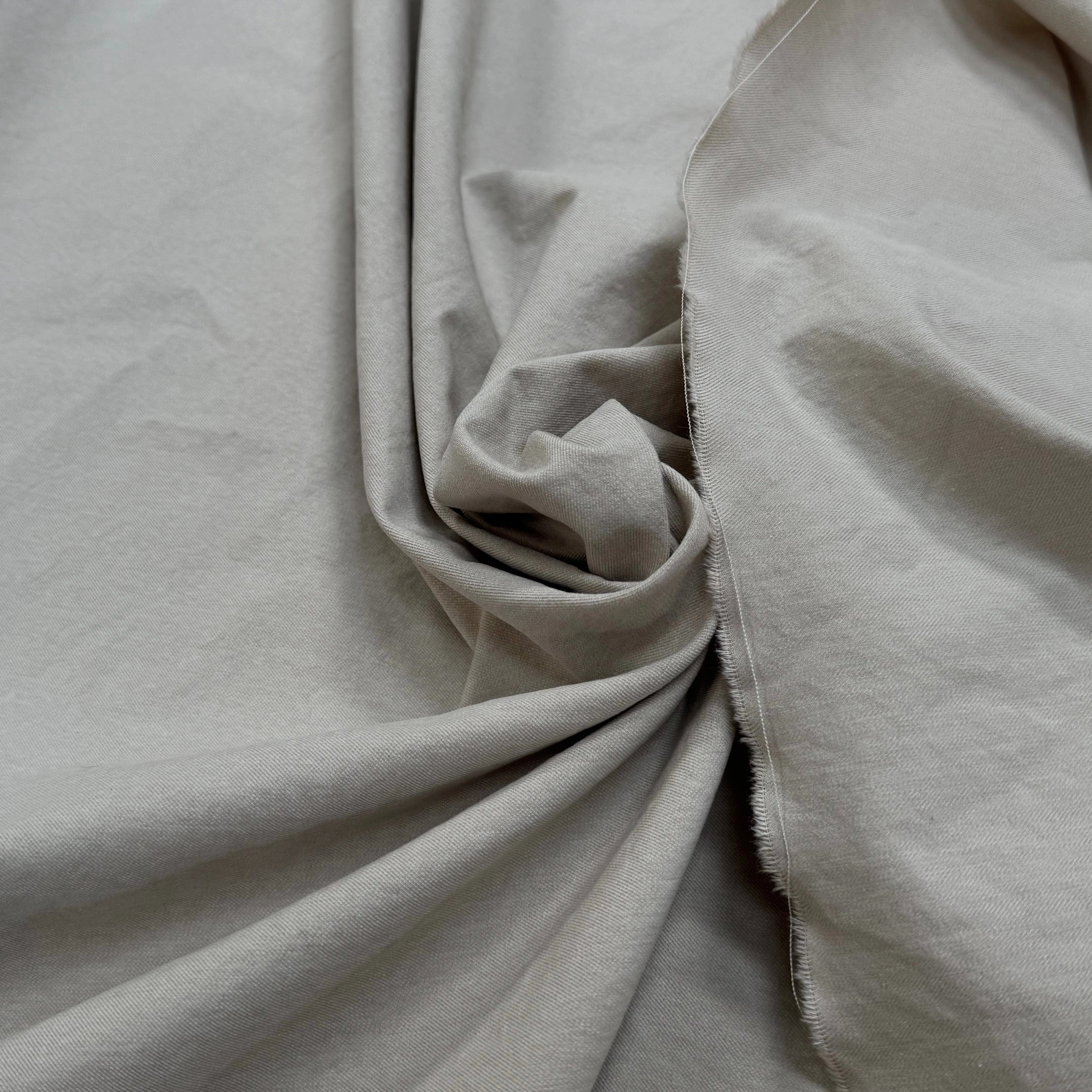 GABARDINE 100% COTON SABLÉE ESPRIT DENIM ULTRA BELLE BEIGE CLAIR - My Little Coupon