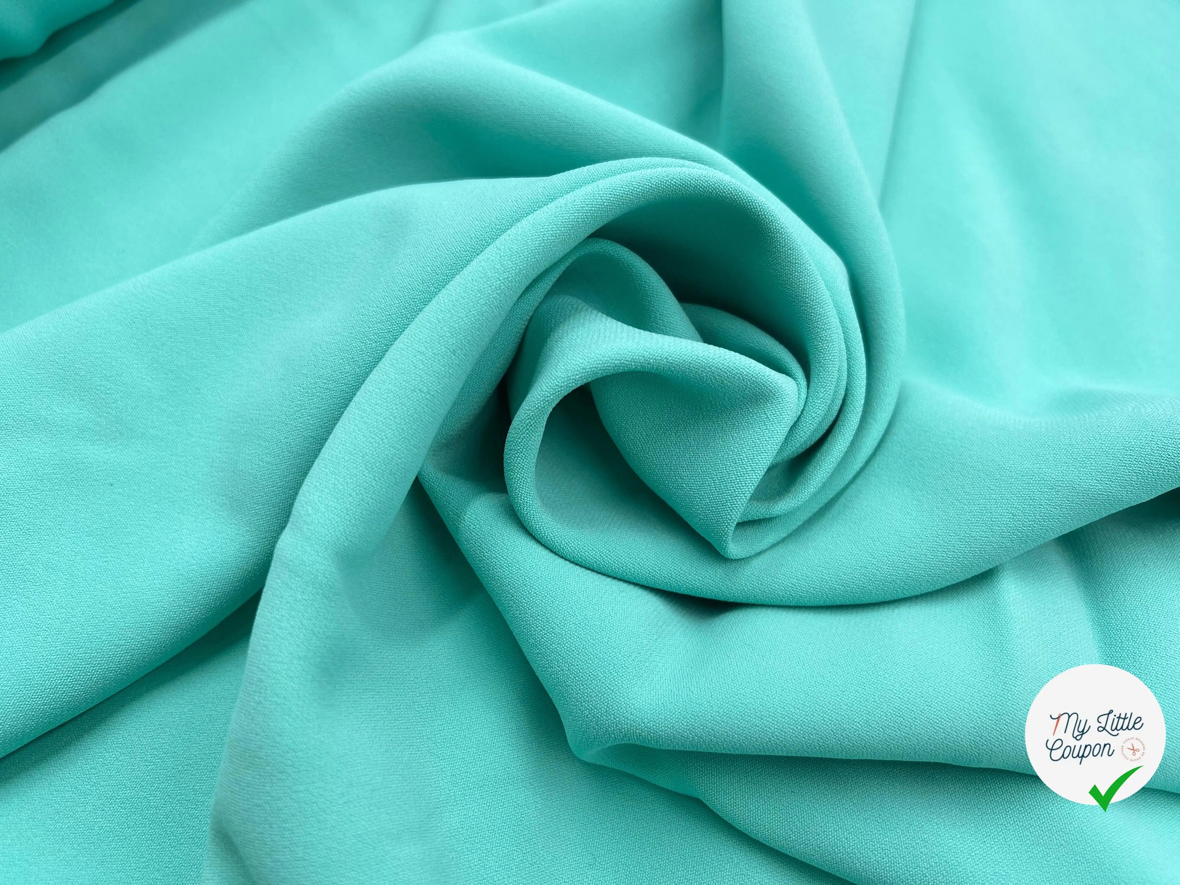 GABARDINE BLUE LAGOON FLUIDE - My Little Coupon - tissu - coudre