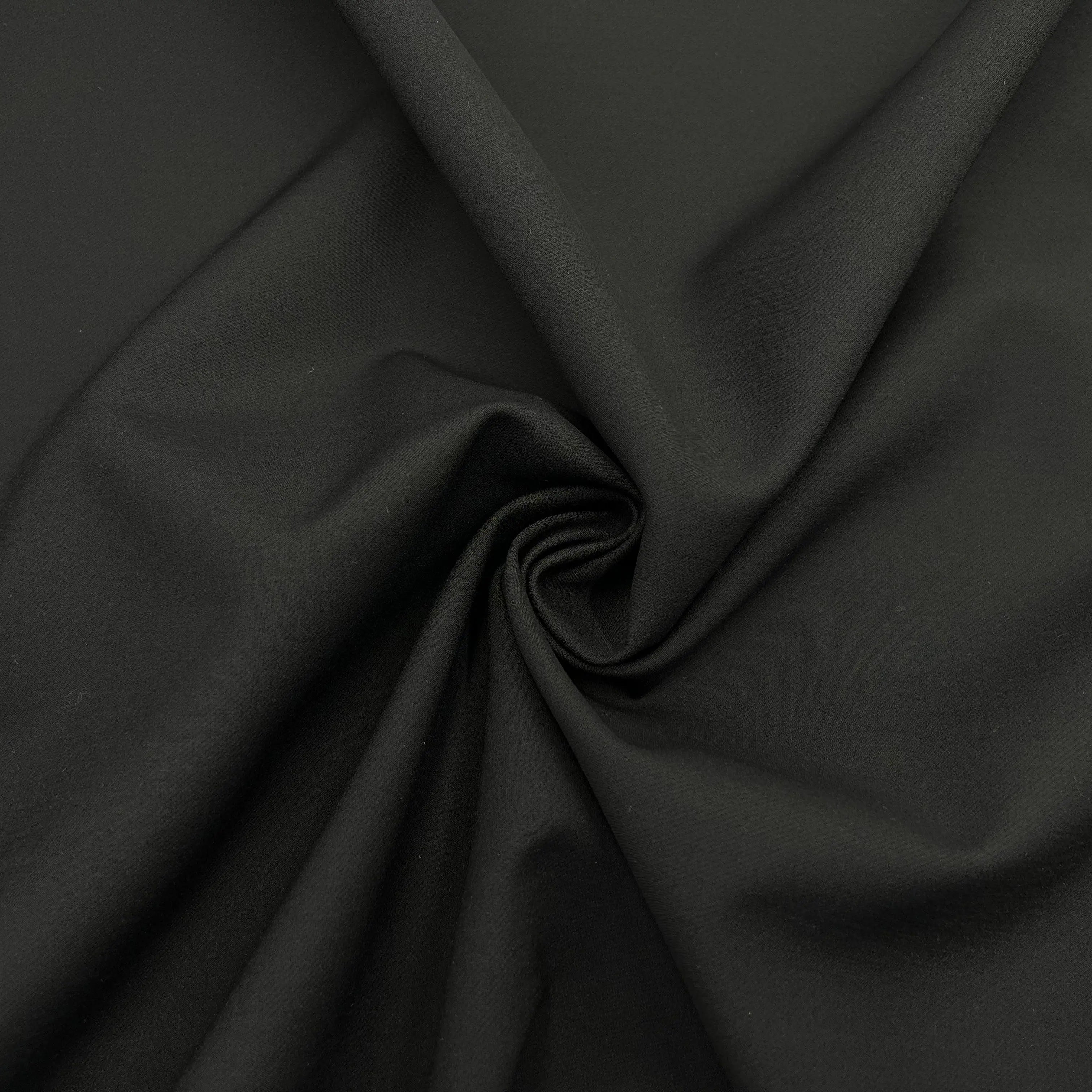 GABARDINE CONTRECOLLÉE NOIRE - My Little Coupon - tissu - coudre