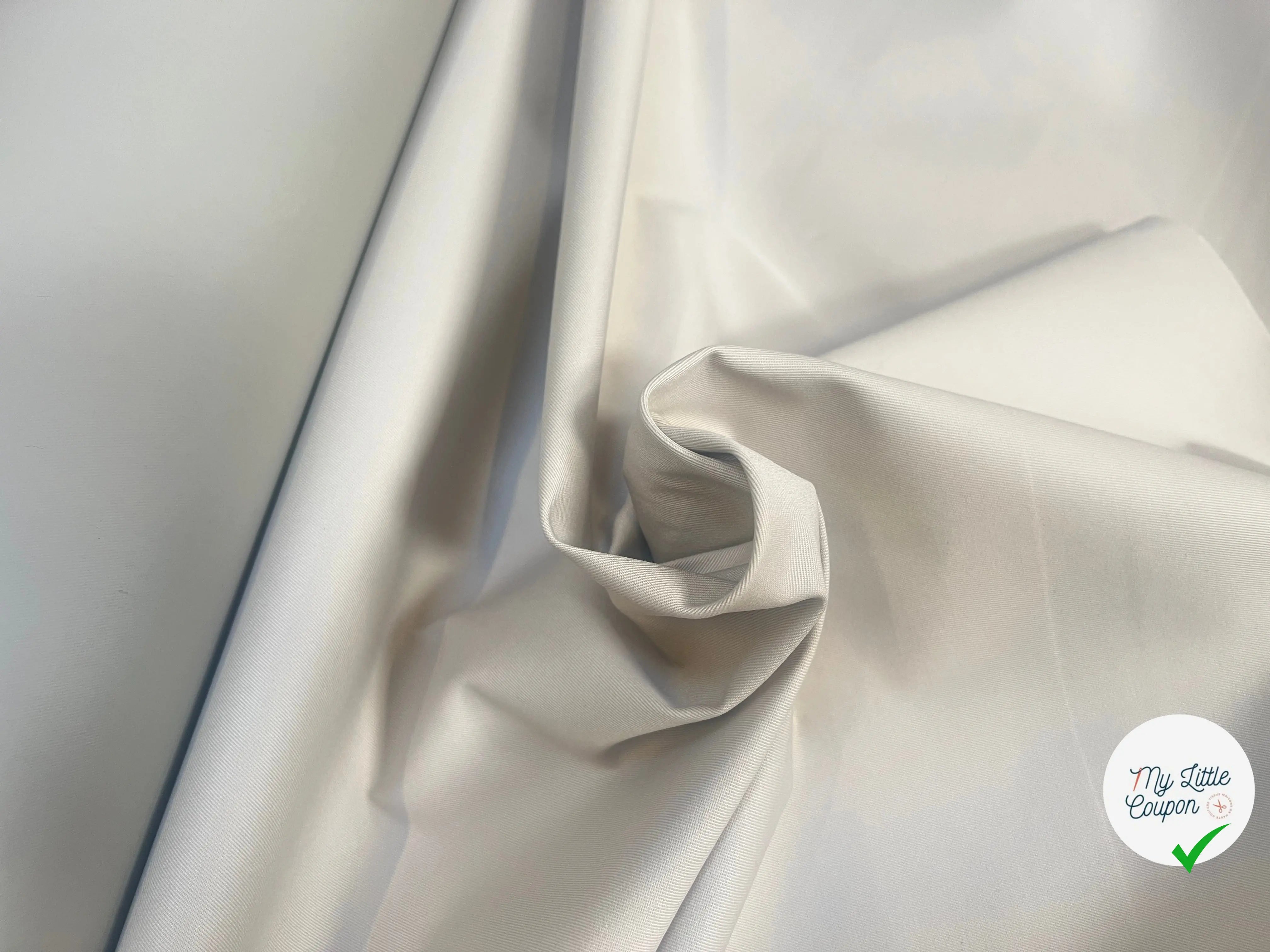 GABARDINE COTON BEIGE CONTRECOLLÉE VYNIL COUTURE - My Little Coupon