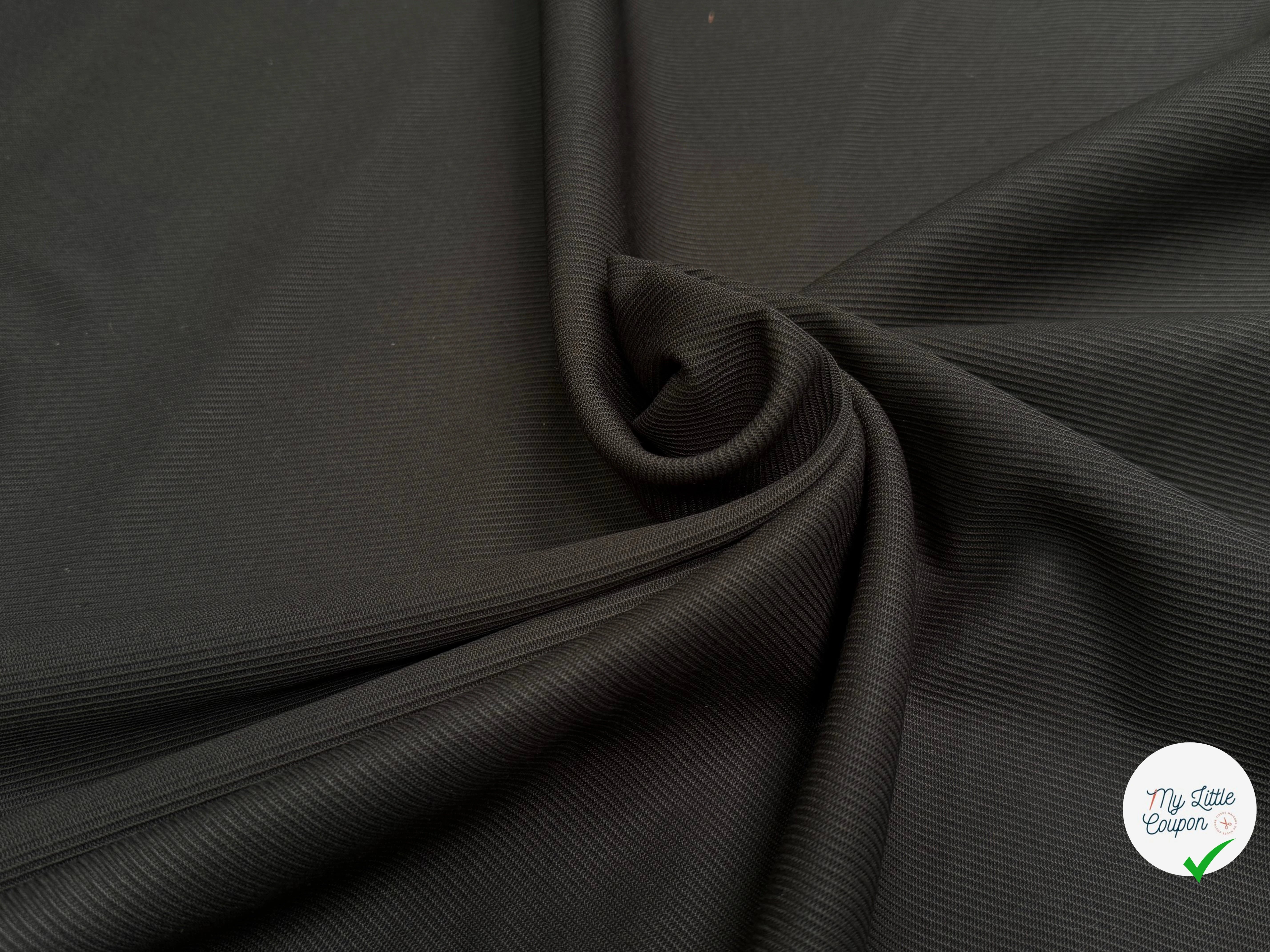 GABARDINE COTON KAKI STRIÉE - My Little Coupon