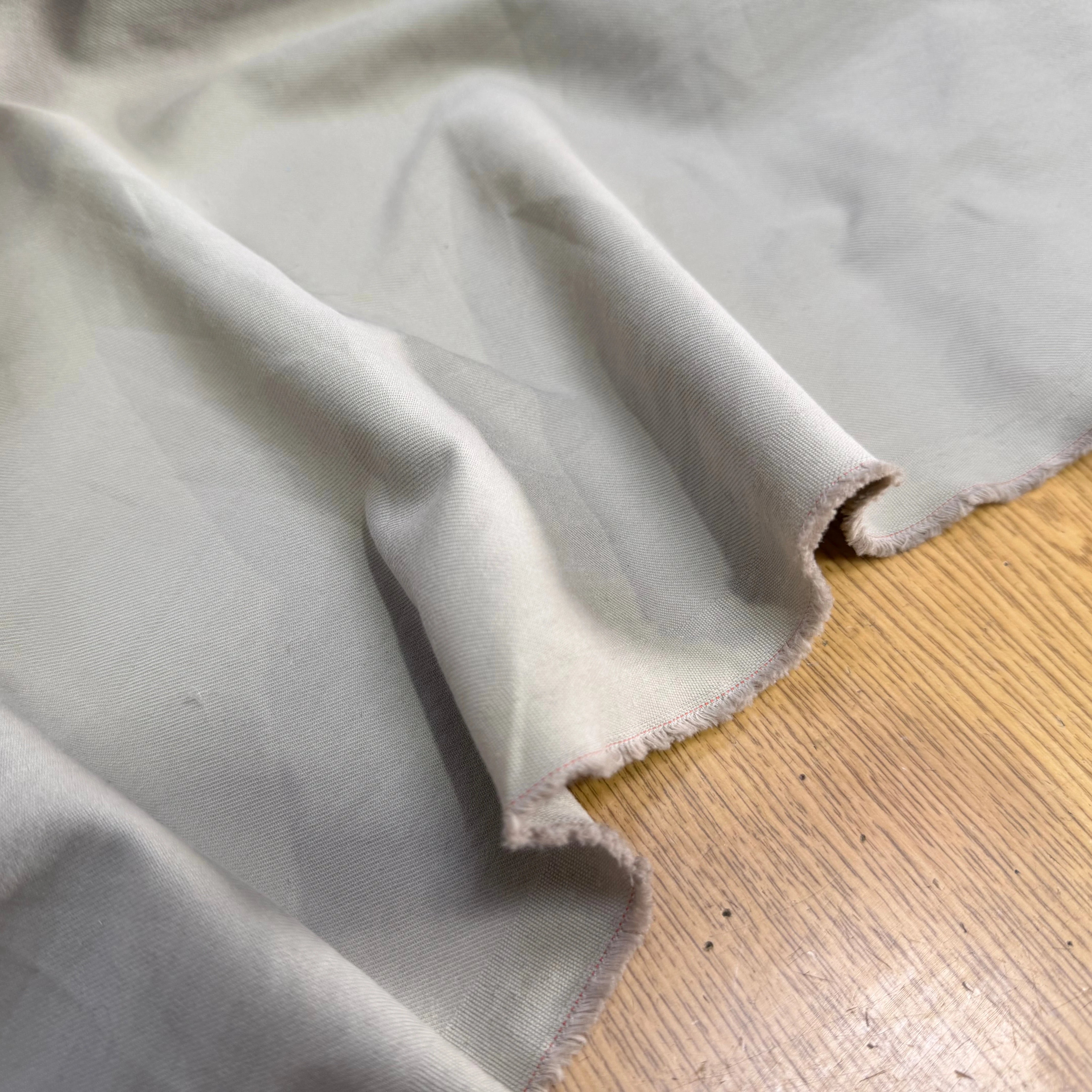 GABARDINE COTON LOURDE BEIGE FICELLE - My Little Coupon