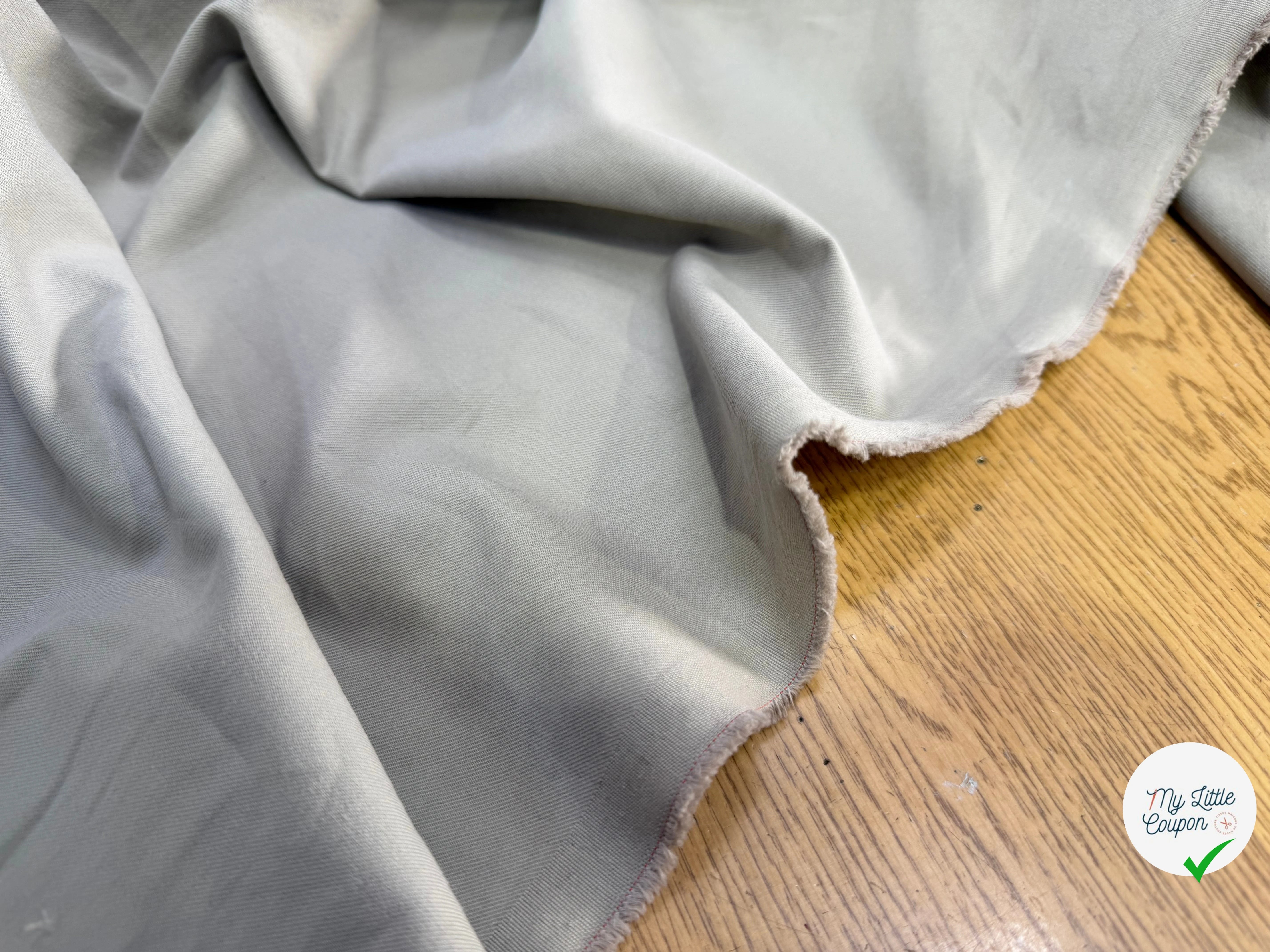 GABARDINE COTON LOURDE BEIGE FICELLE - My Little Coupon