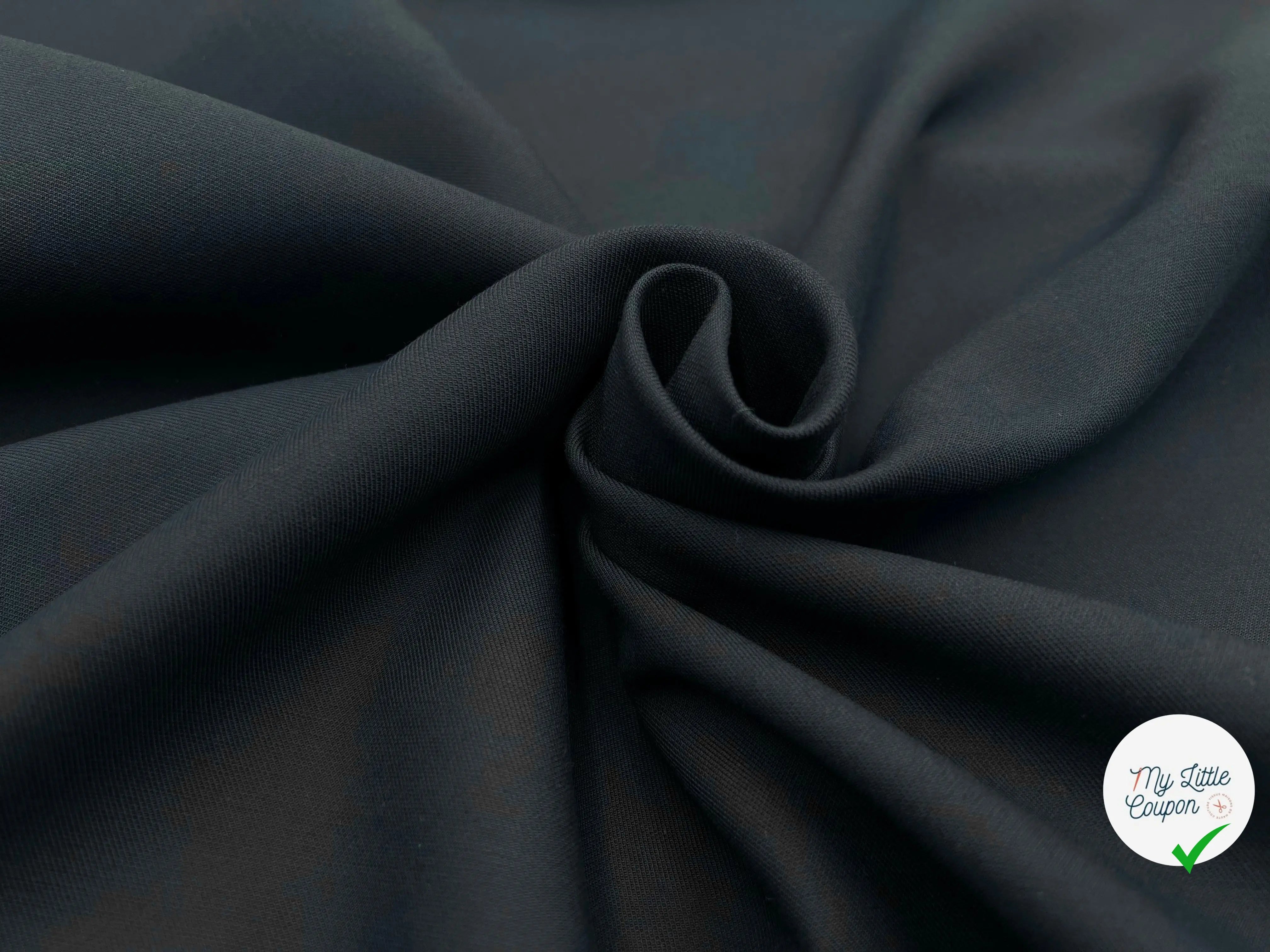 GABARDINE COTON MARINE DOUBLE ÉTOFFE - My Little Coupon - tissu - coudre
