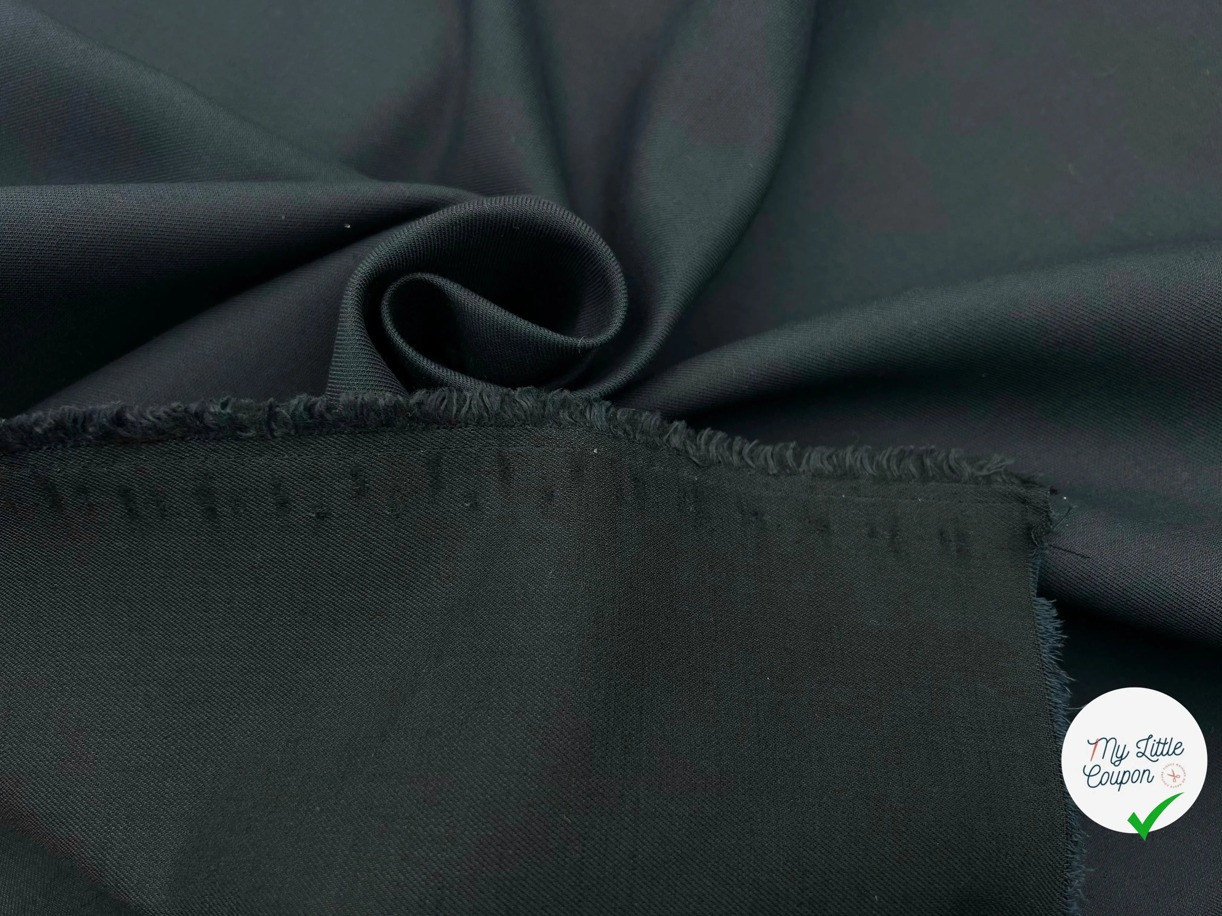 GABARDINE COTON MARINE DOUBLE ÉTOFFE - My Little Coupon - tissu - coudre