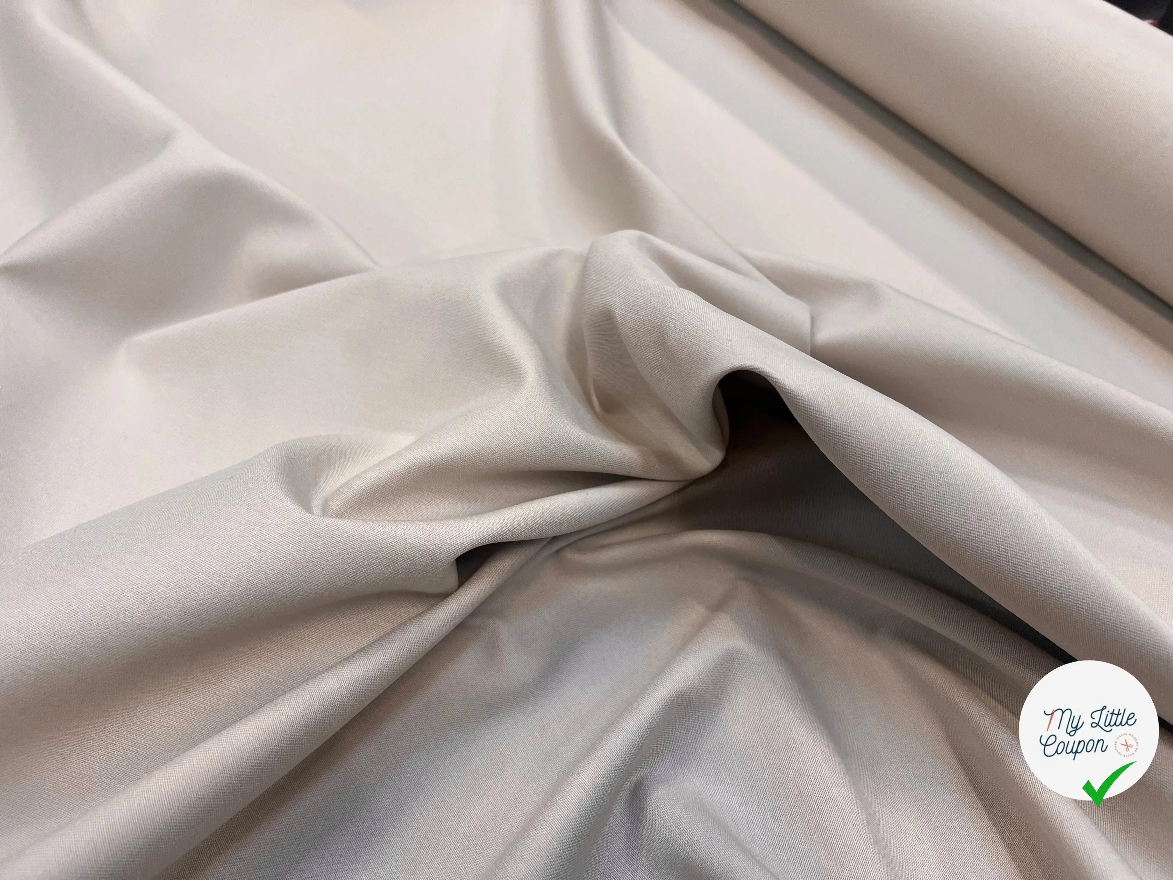 GABARDINE COTON PETITE LAIZE ECRU BEIGEÂ - My Little Coupon