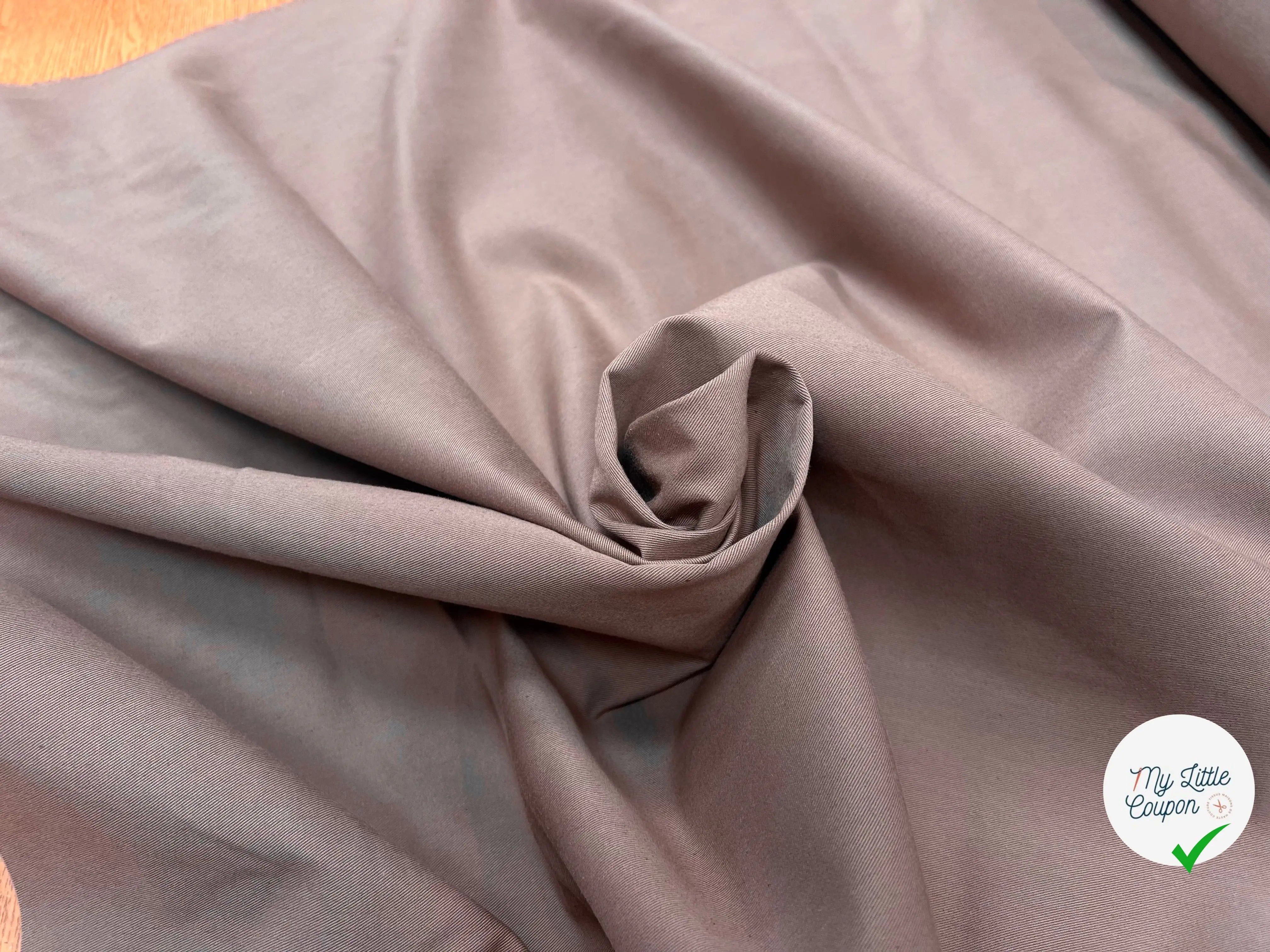 GABARDINE COTON PETITE LAIZE MOCHA - My Little Coupon