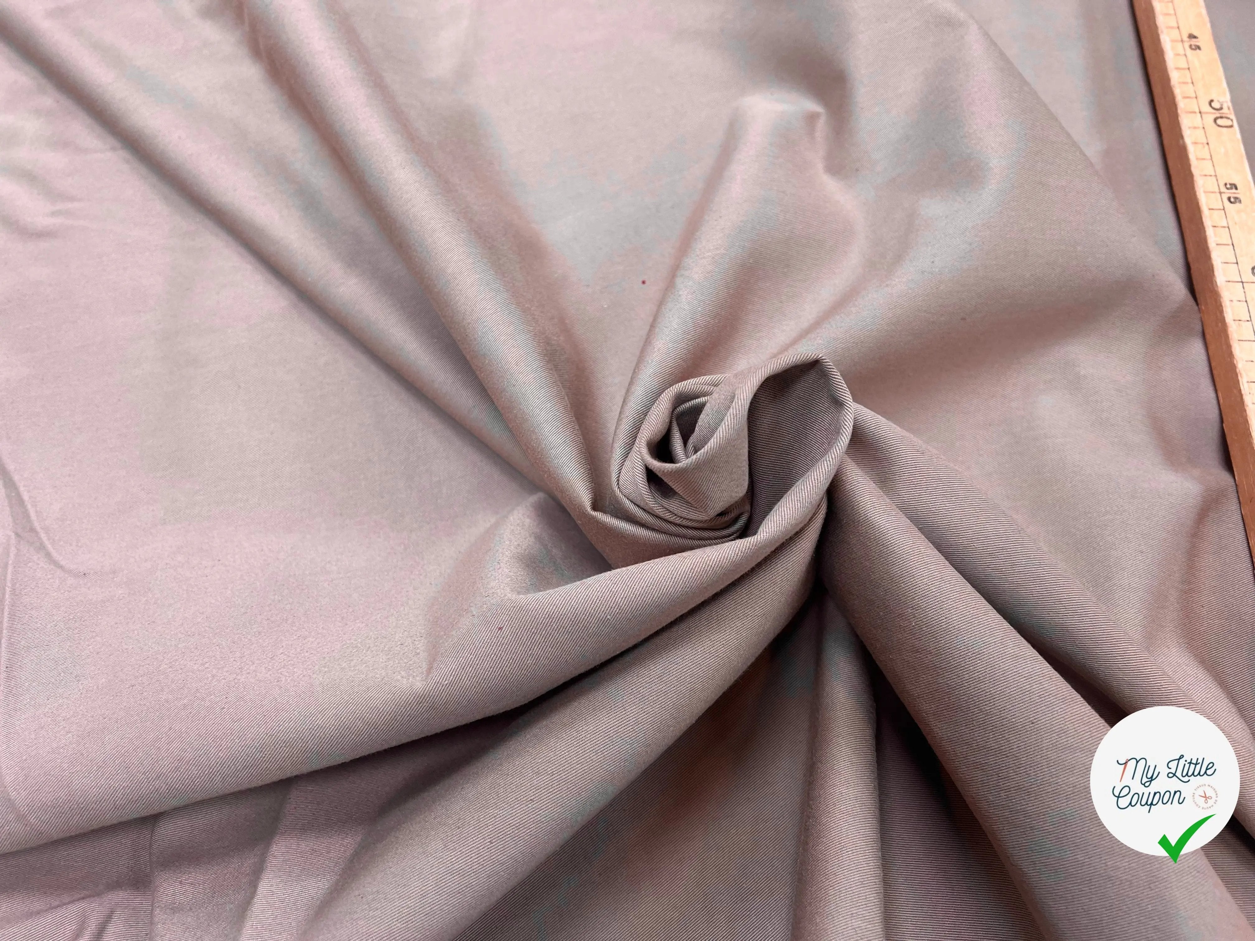 GABARDINE COTON PETITE LAIZE MOCHA - My Little Coupon