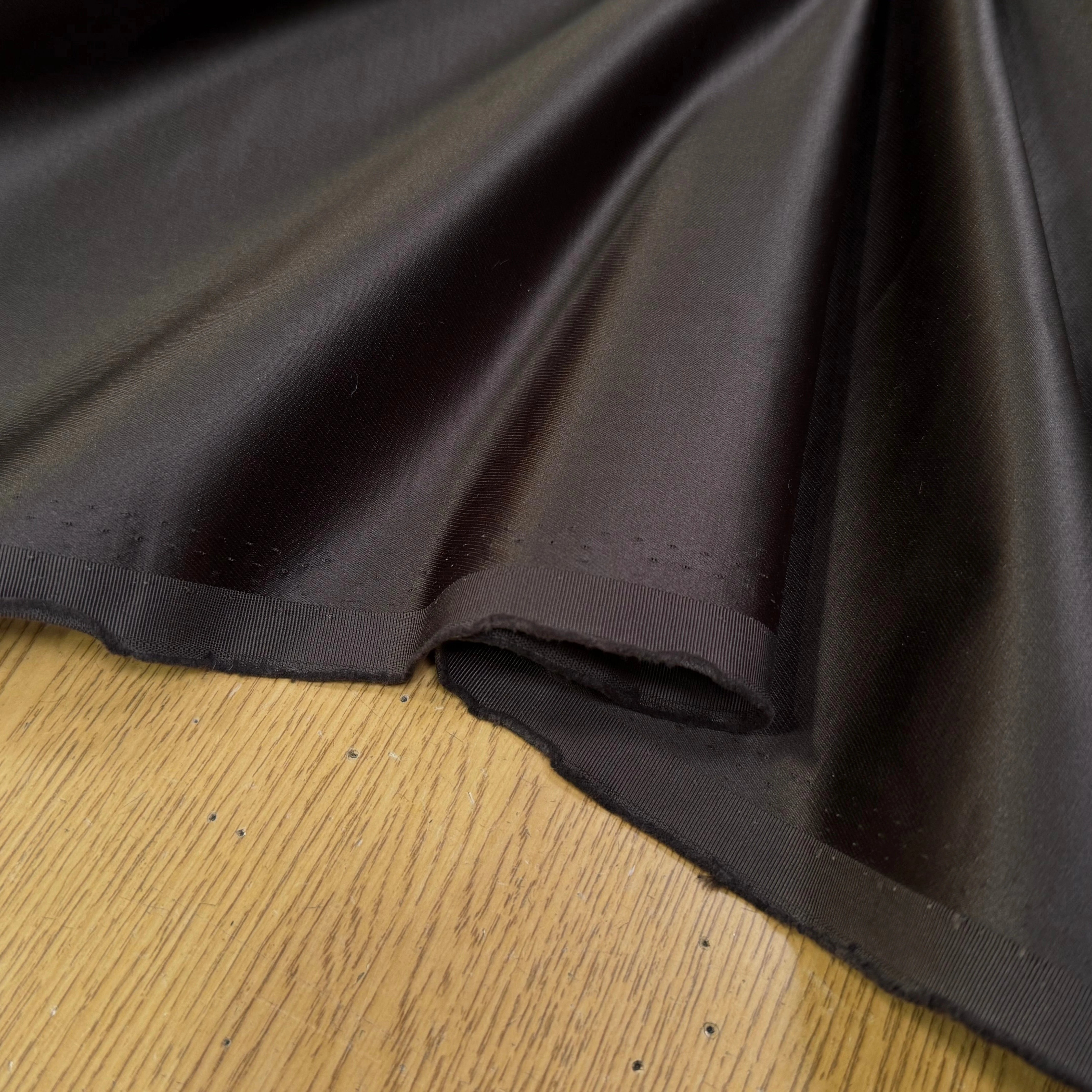 GABARDINE COTON SATINÉE KAKI MARRON TOUCHE PEAU DE PÊCHE QUALITÉ COUTURE - My Little Coupon