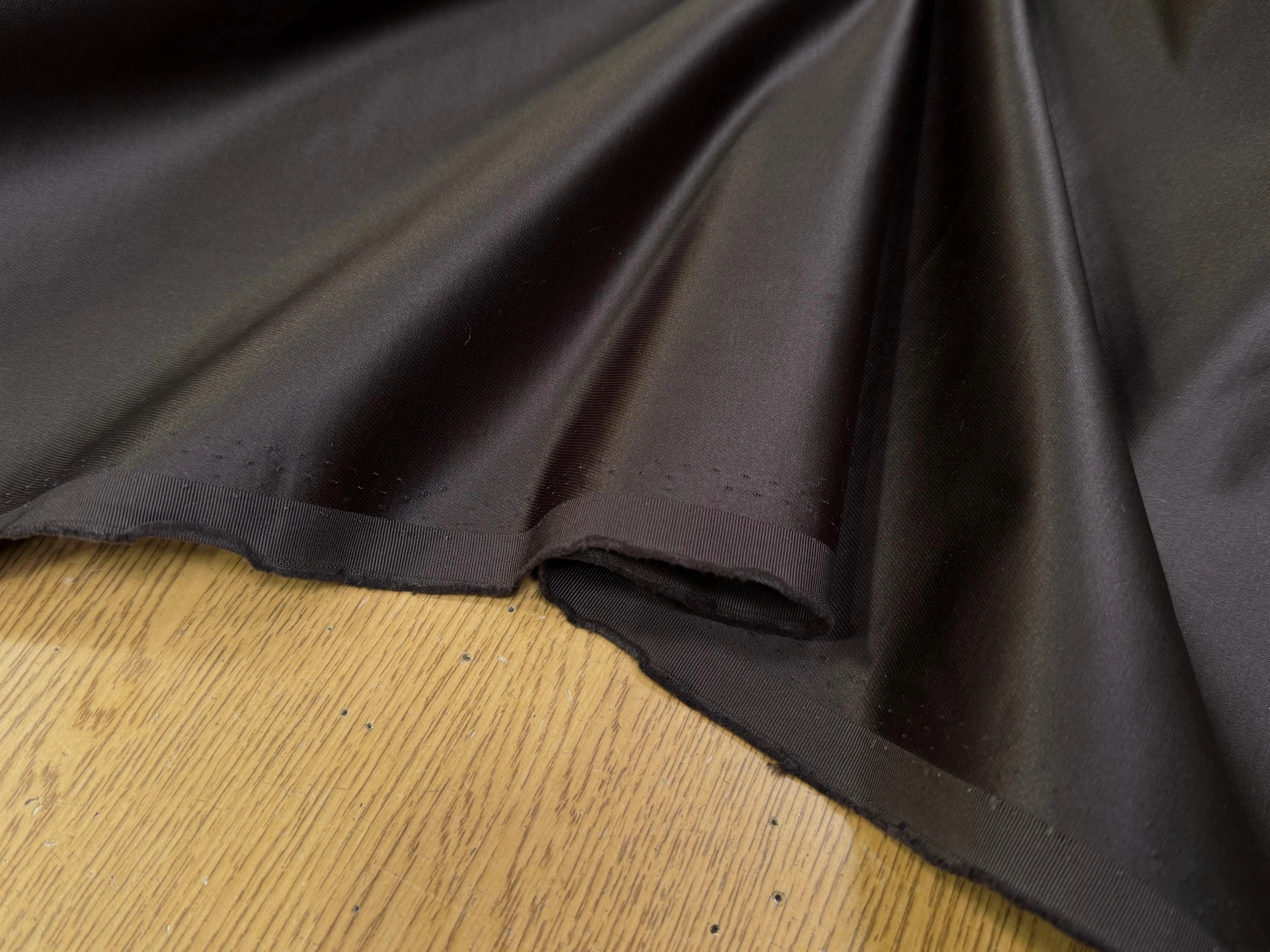 GABARDINE COTON SATINÉE KAKI MARRON TOUCHE PEAU DE PÊCHE QUALITÉ COUTURE - My Little Coupon