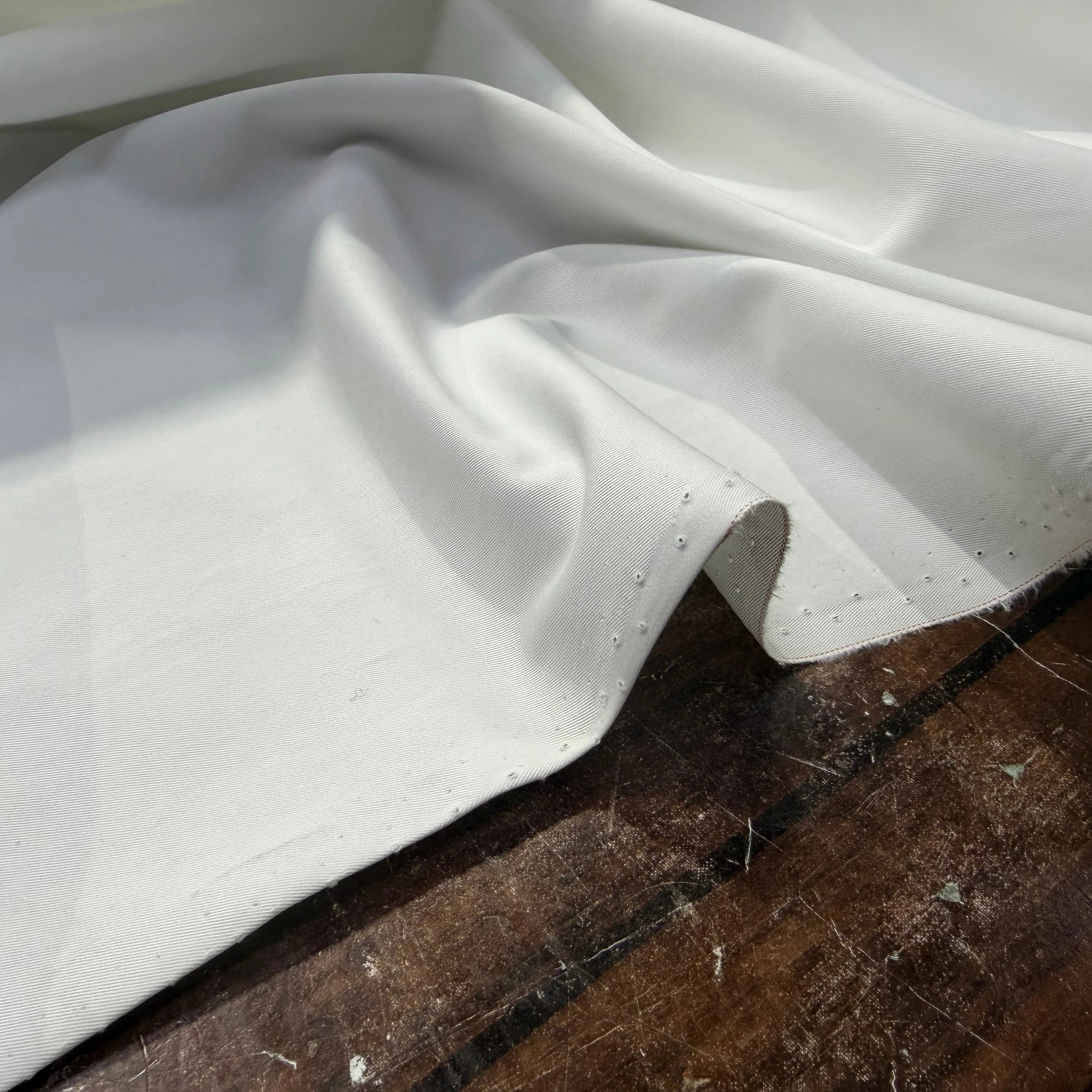 GABARDINE DE COTON BLANC - My Little Coupon