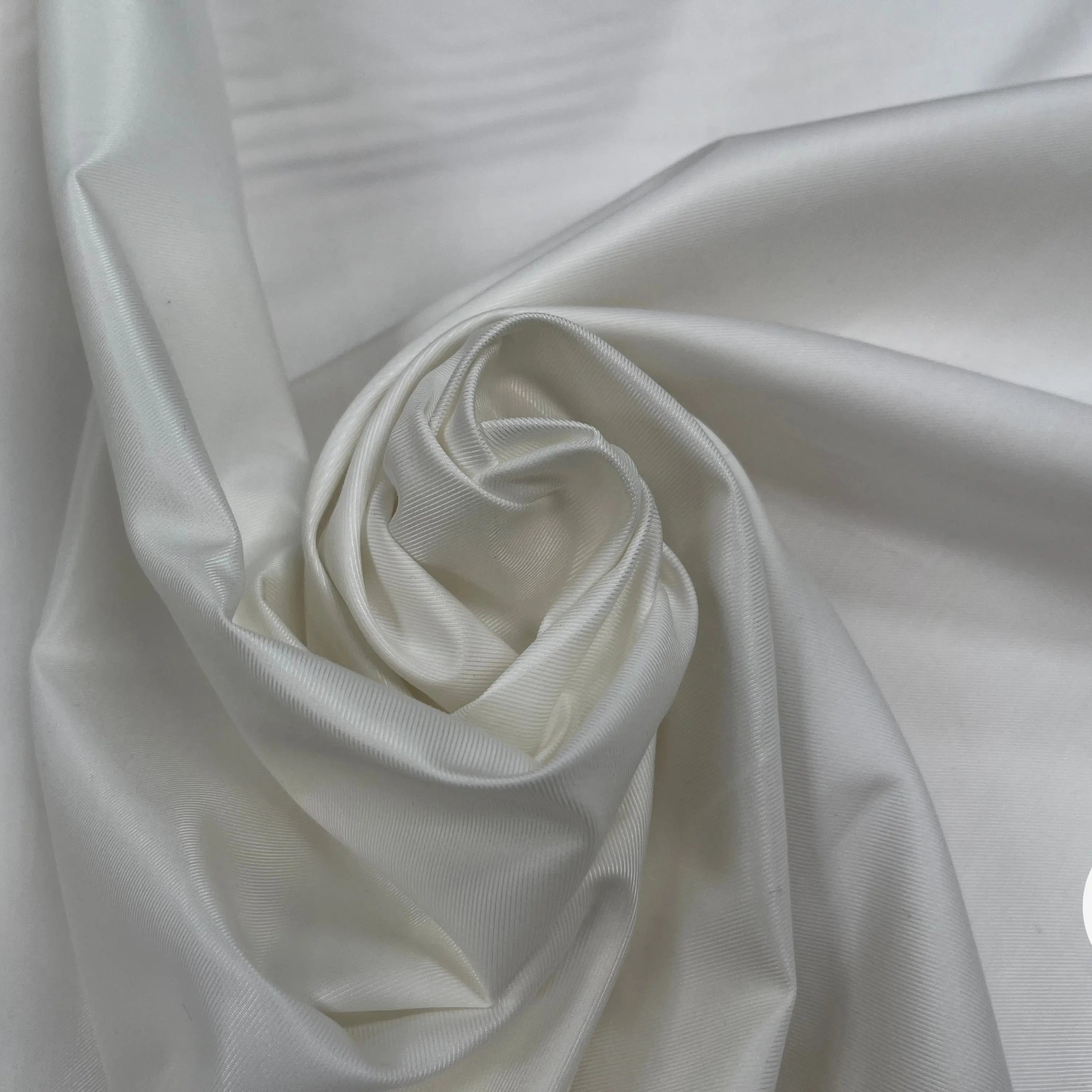 GABARDINE DE COTON BLANC SCHINTZÉE - My Little Coupon