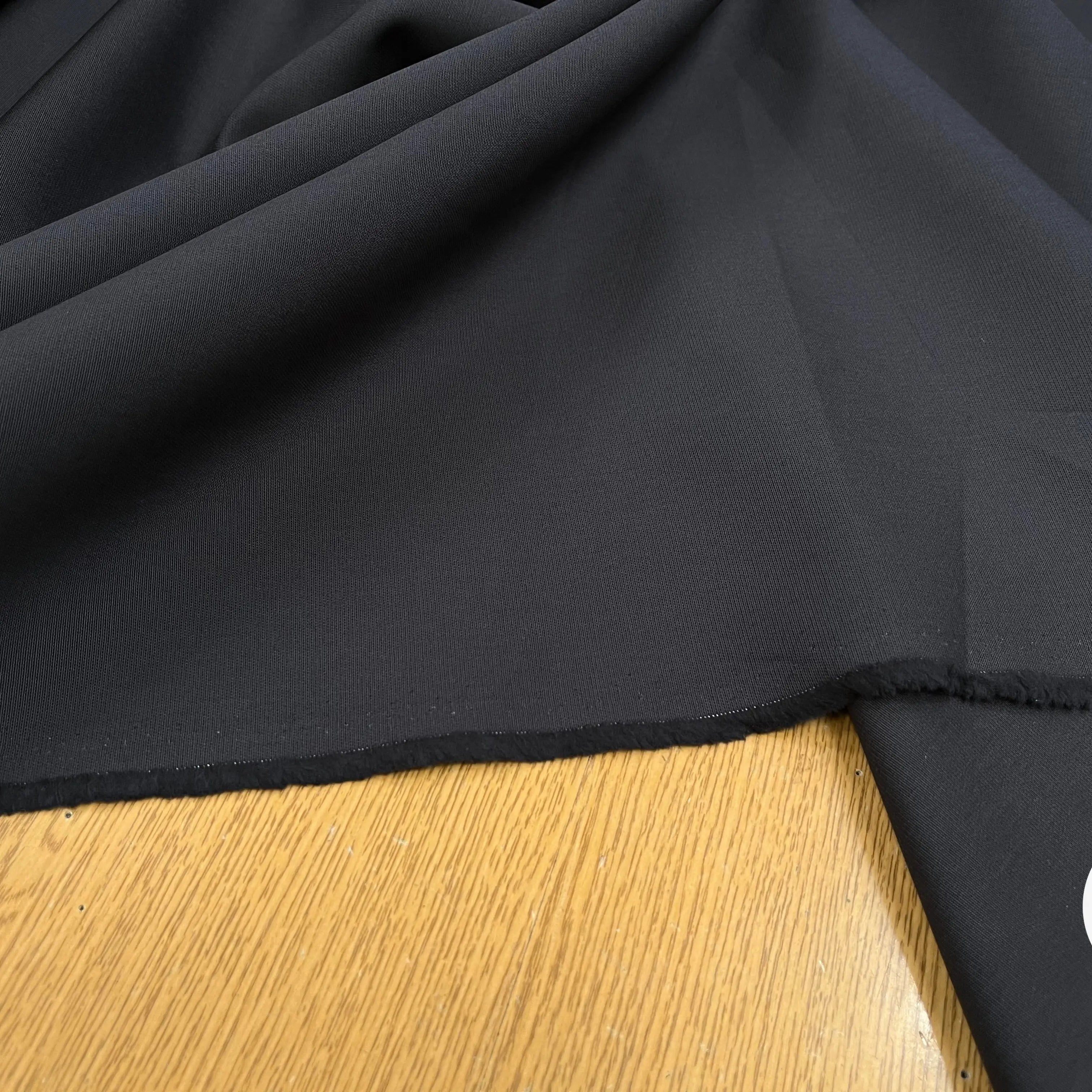 GABARDINE DE COTON BLEU GRIS ANTHRACITE - My Little Coupon