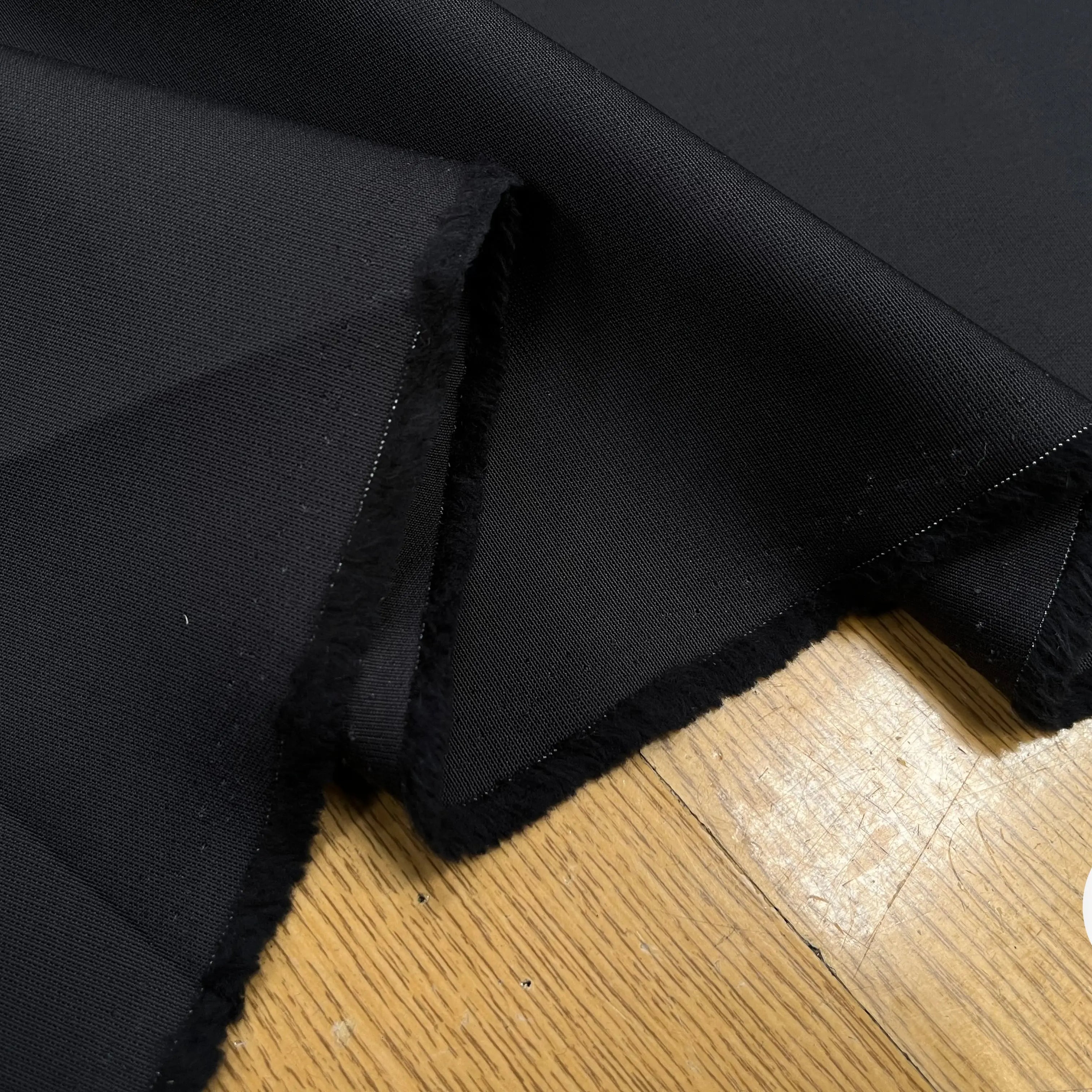 GABARDINE DE COTON BLEU GRIS ANTHRACITE - My Little Coupon