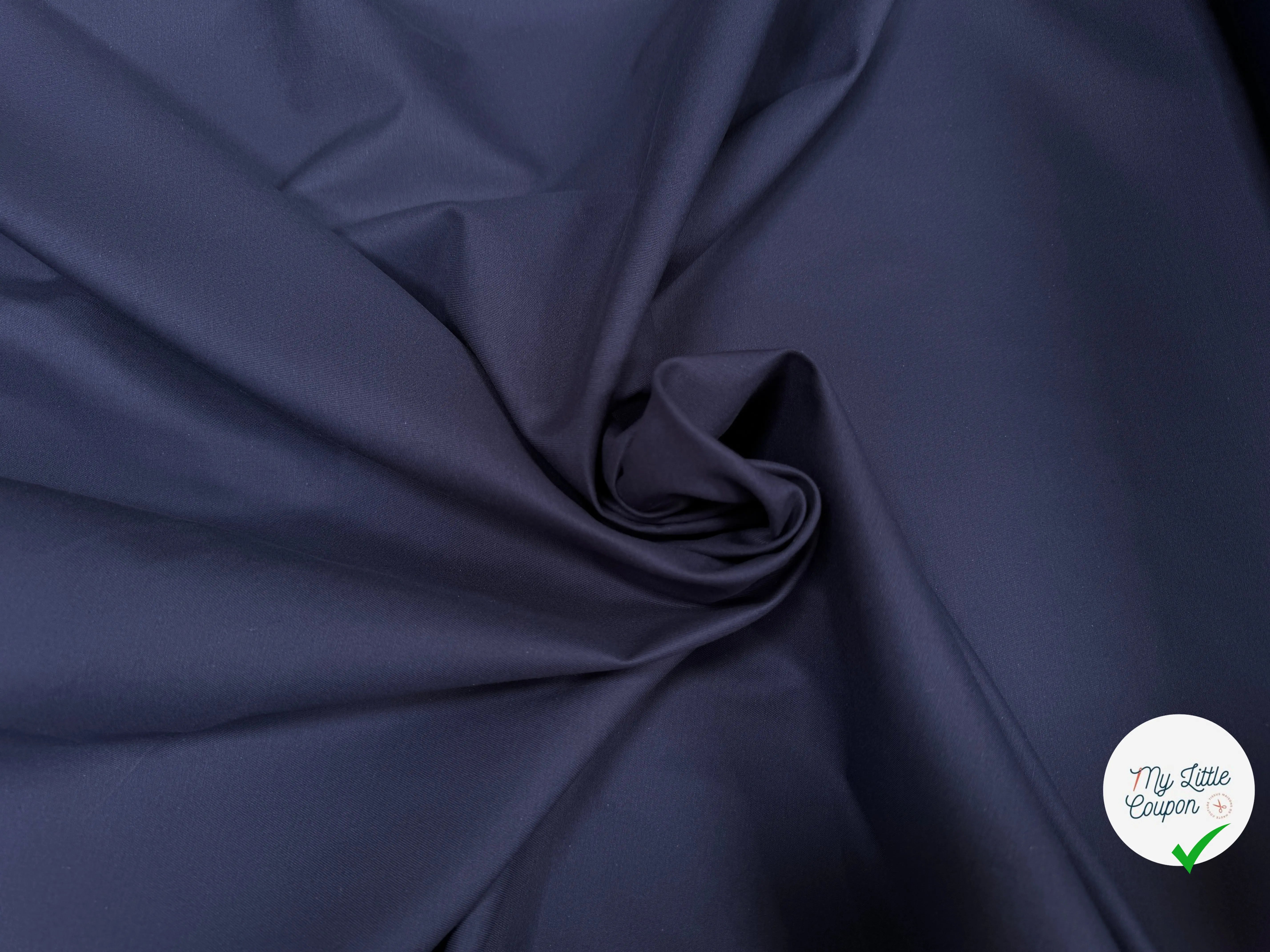 GABARDINE DE COTON BLEU - My Little Coupon