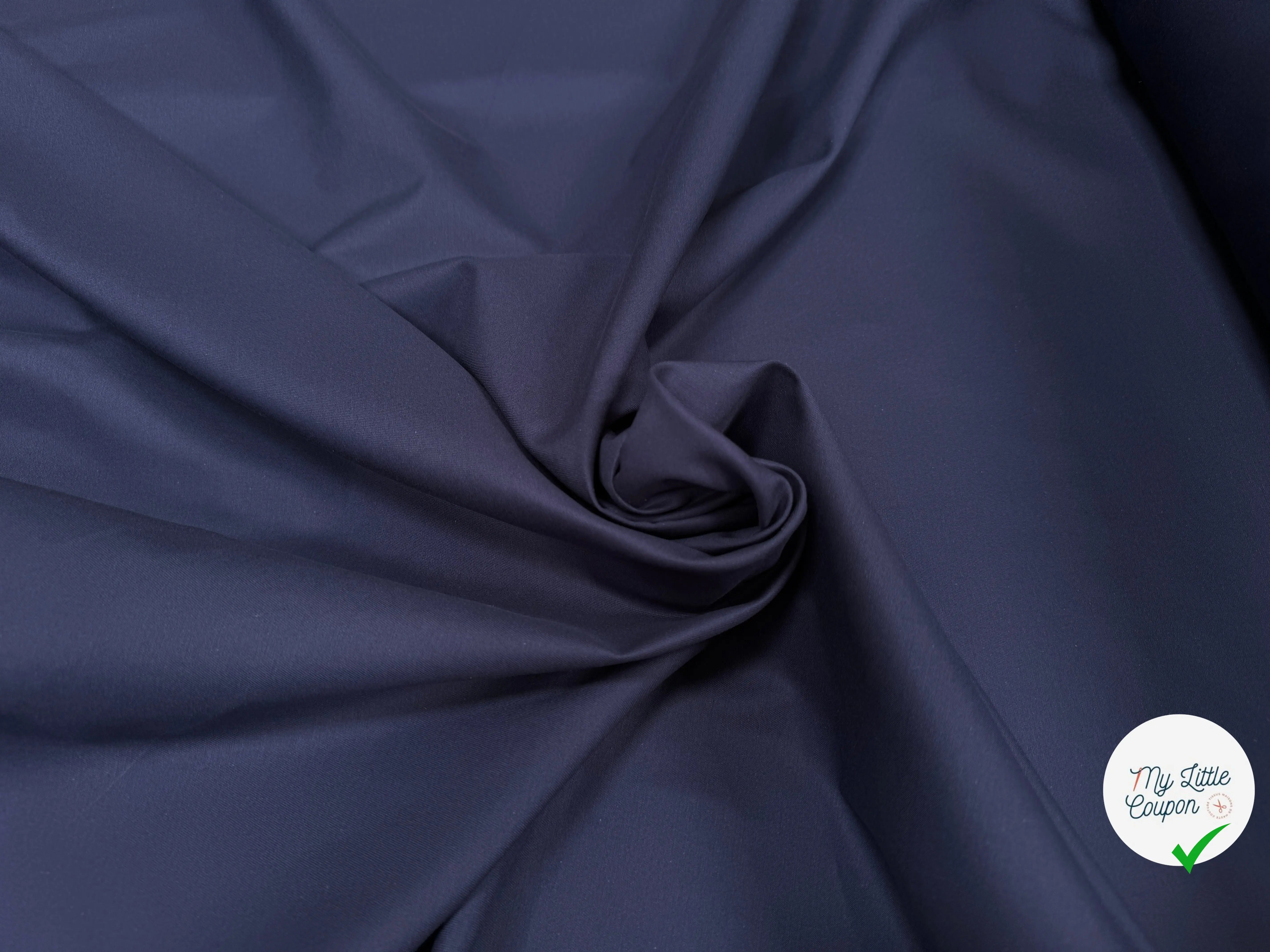 GABARDINE DE COTON BLEU - My Little Coupon