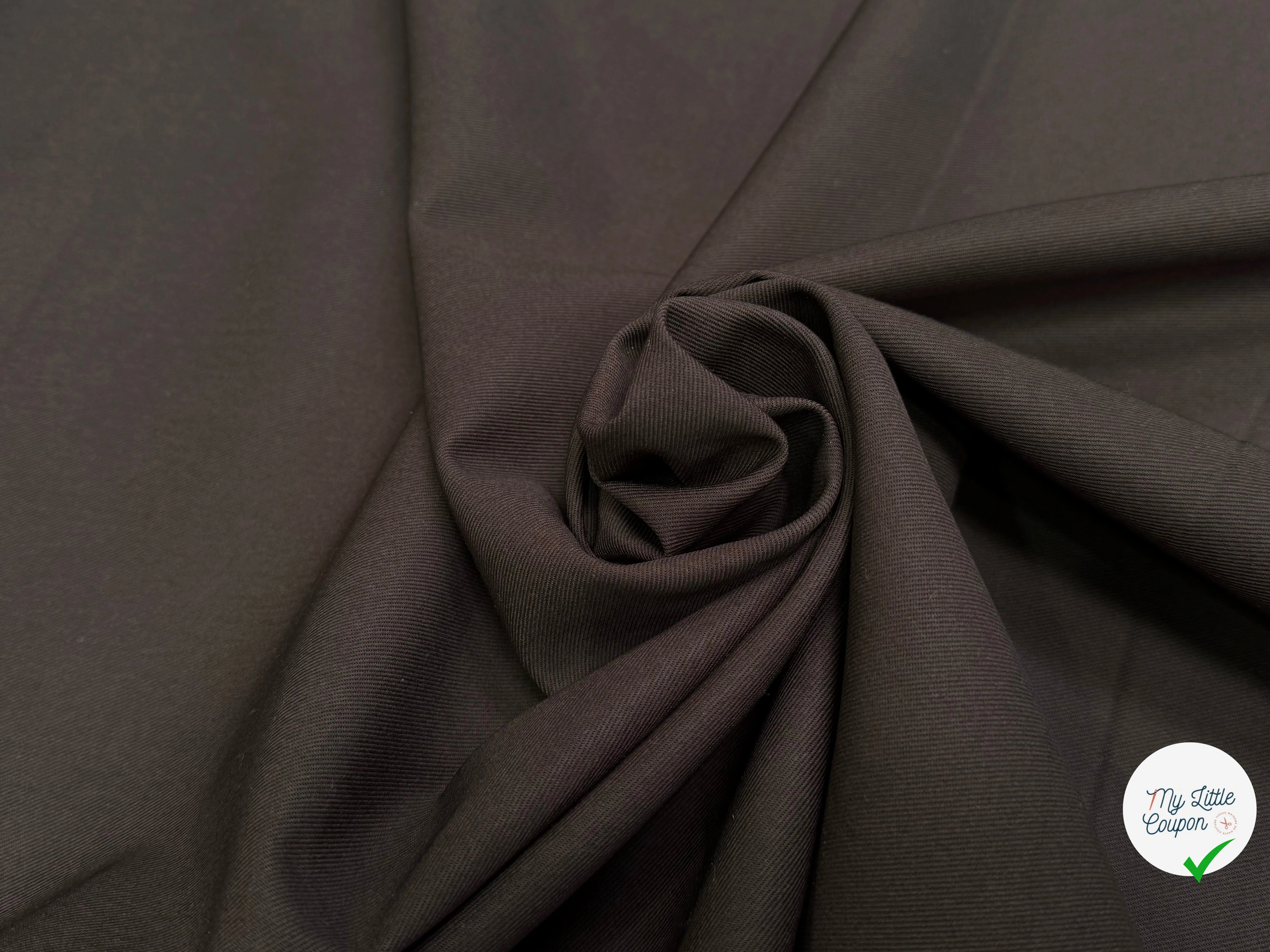 GABARDINE DE COTON CHOCOLAT JAPAN - My Little Coupon