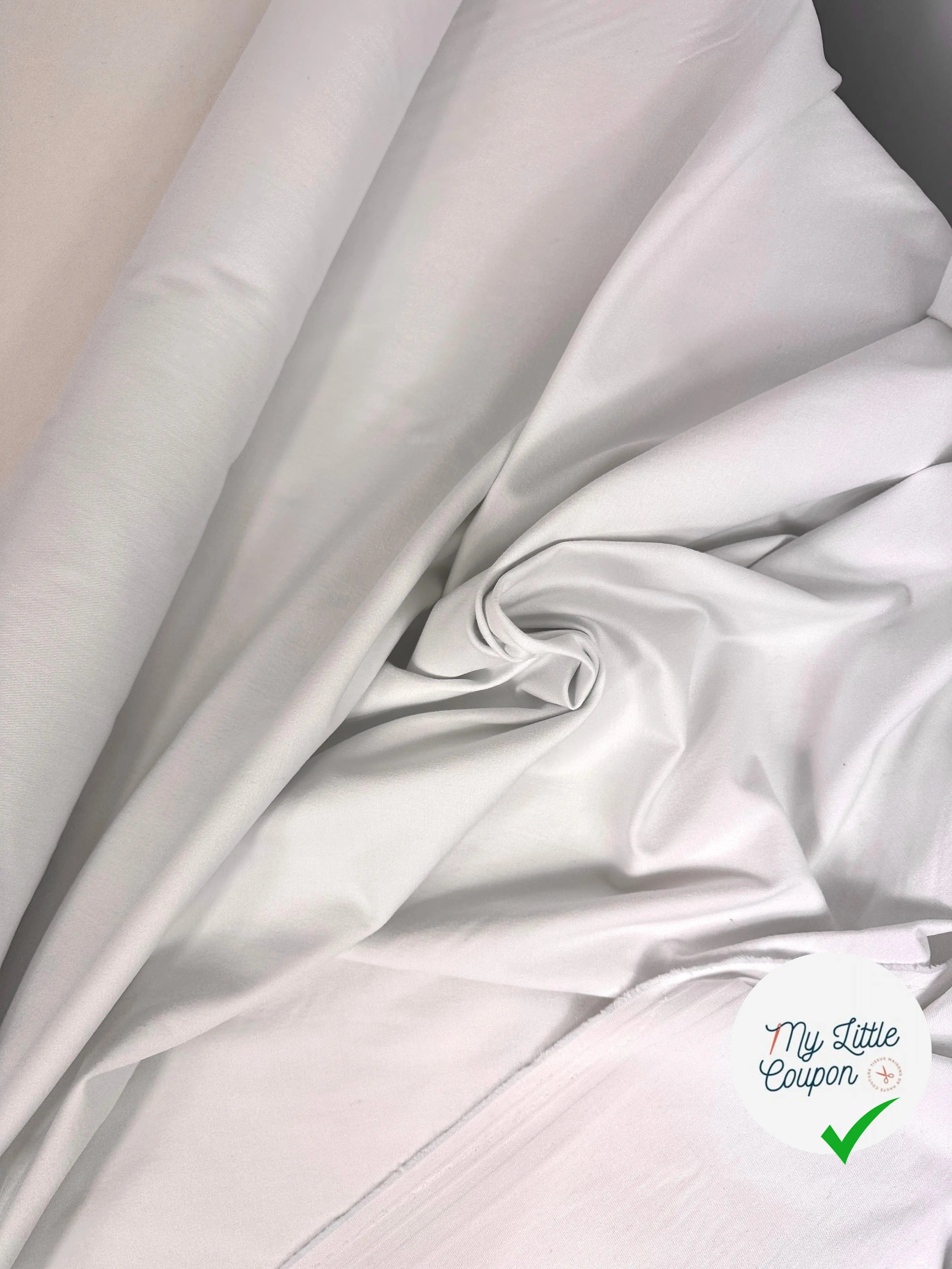 GABARDINE DE COTON DIRTY WHITE STRETCH MSO