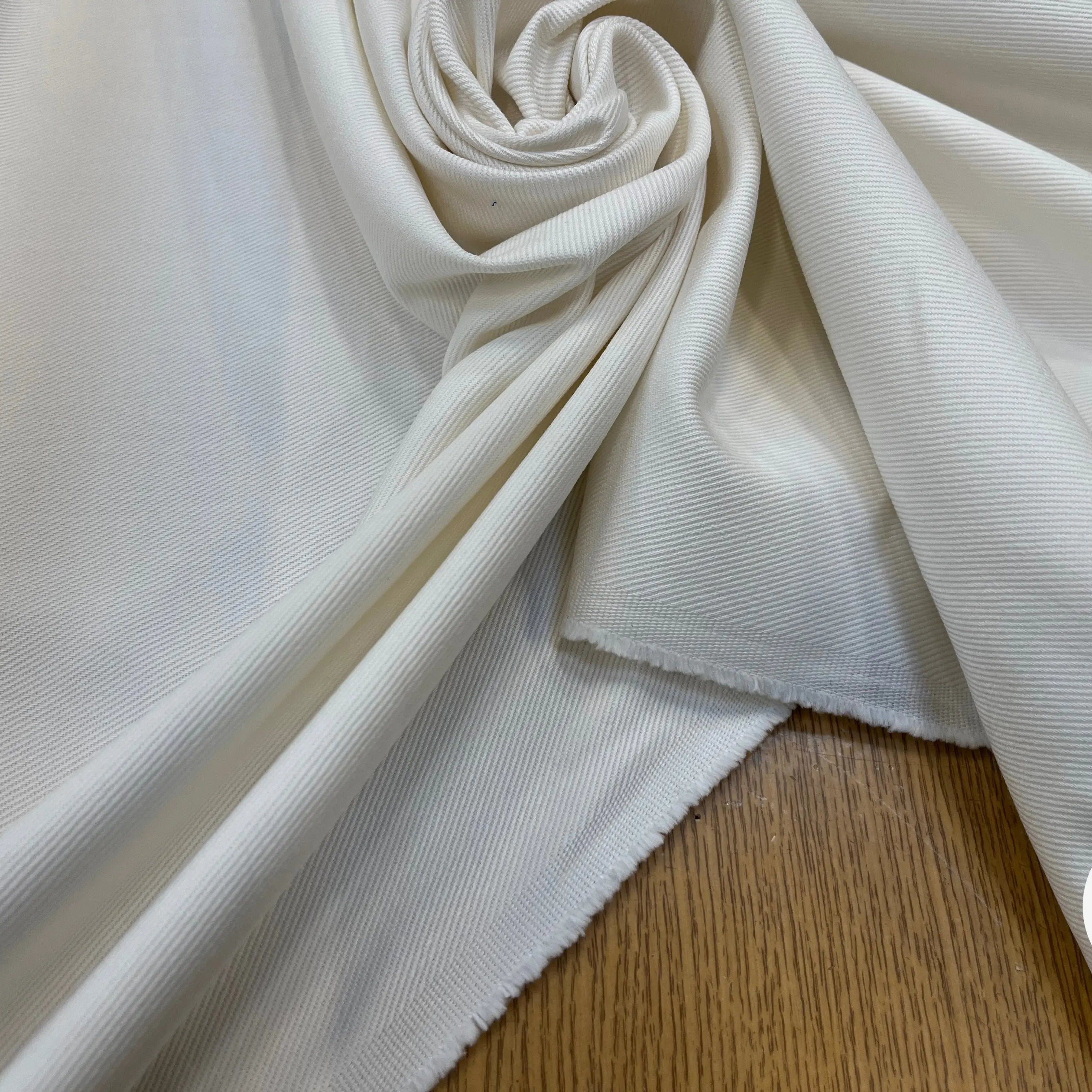 GABARDINE DE COTON ÉCRU - My Little Coupon