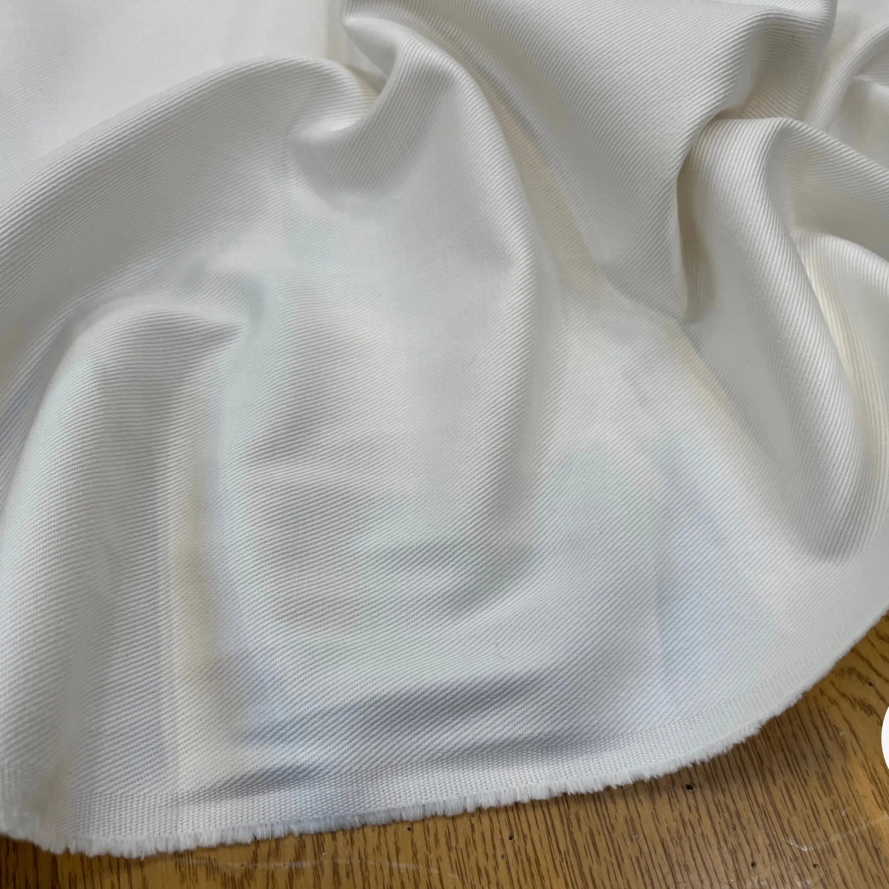 GABARDINE DE COTON ÉCRU - My Little Coupon