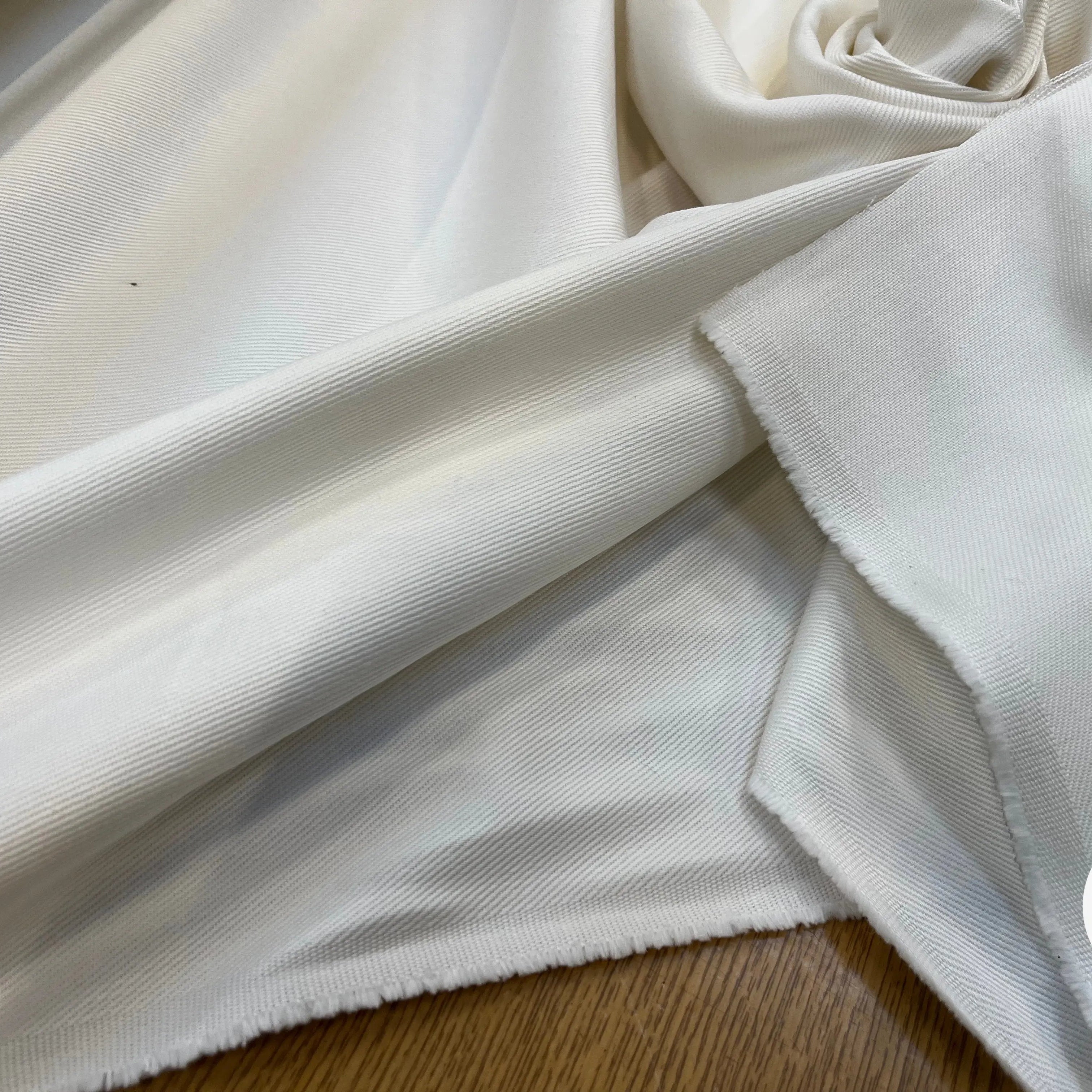 GABARDINE DE COTON ÉCRU - My Little Coupon