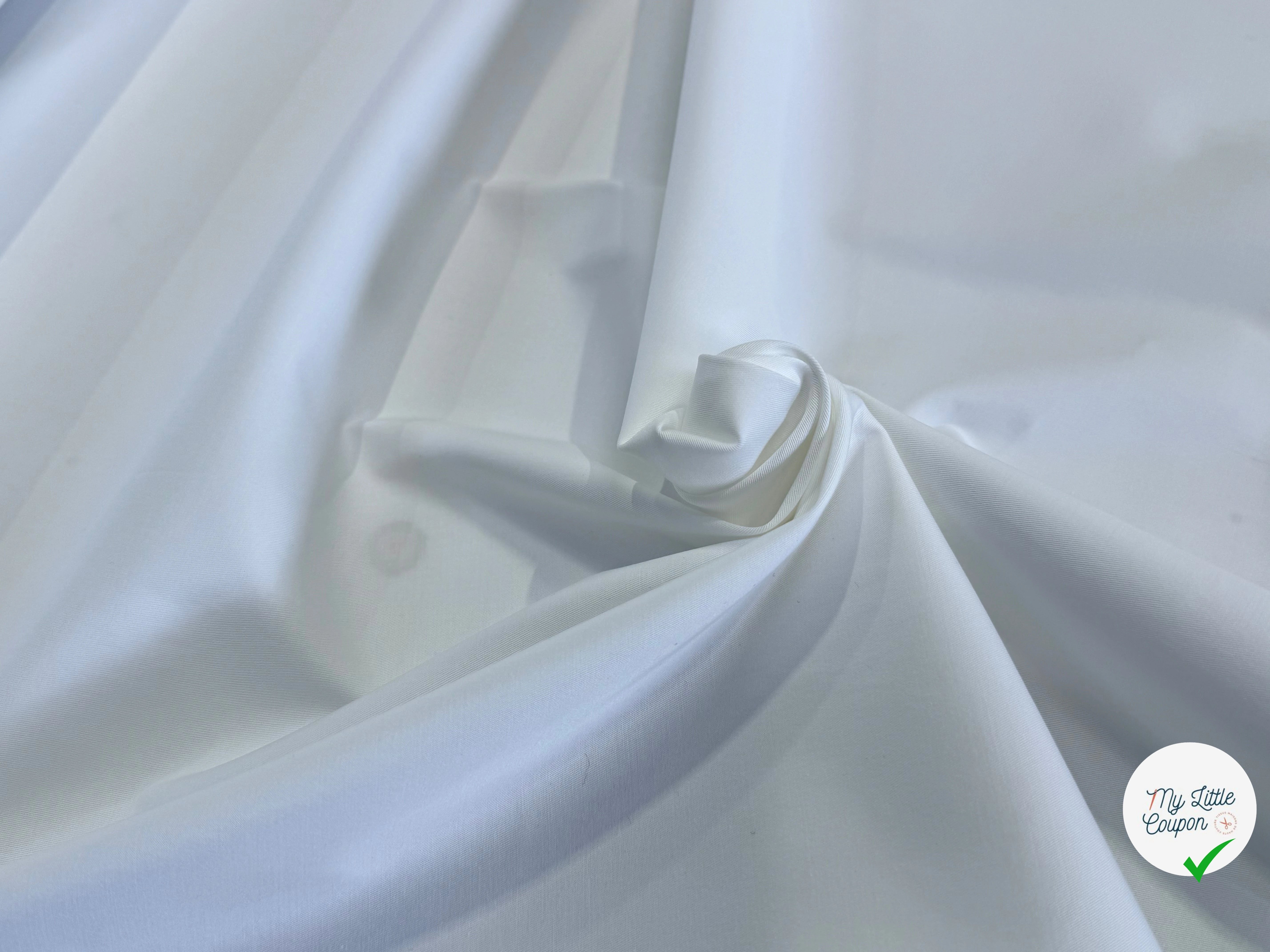 GABARDINE DE COTON FINE STRETCH OPTIQUE QUALITÉ COUTURE - My Little Coupon