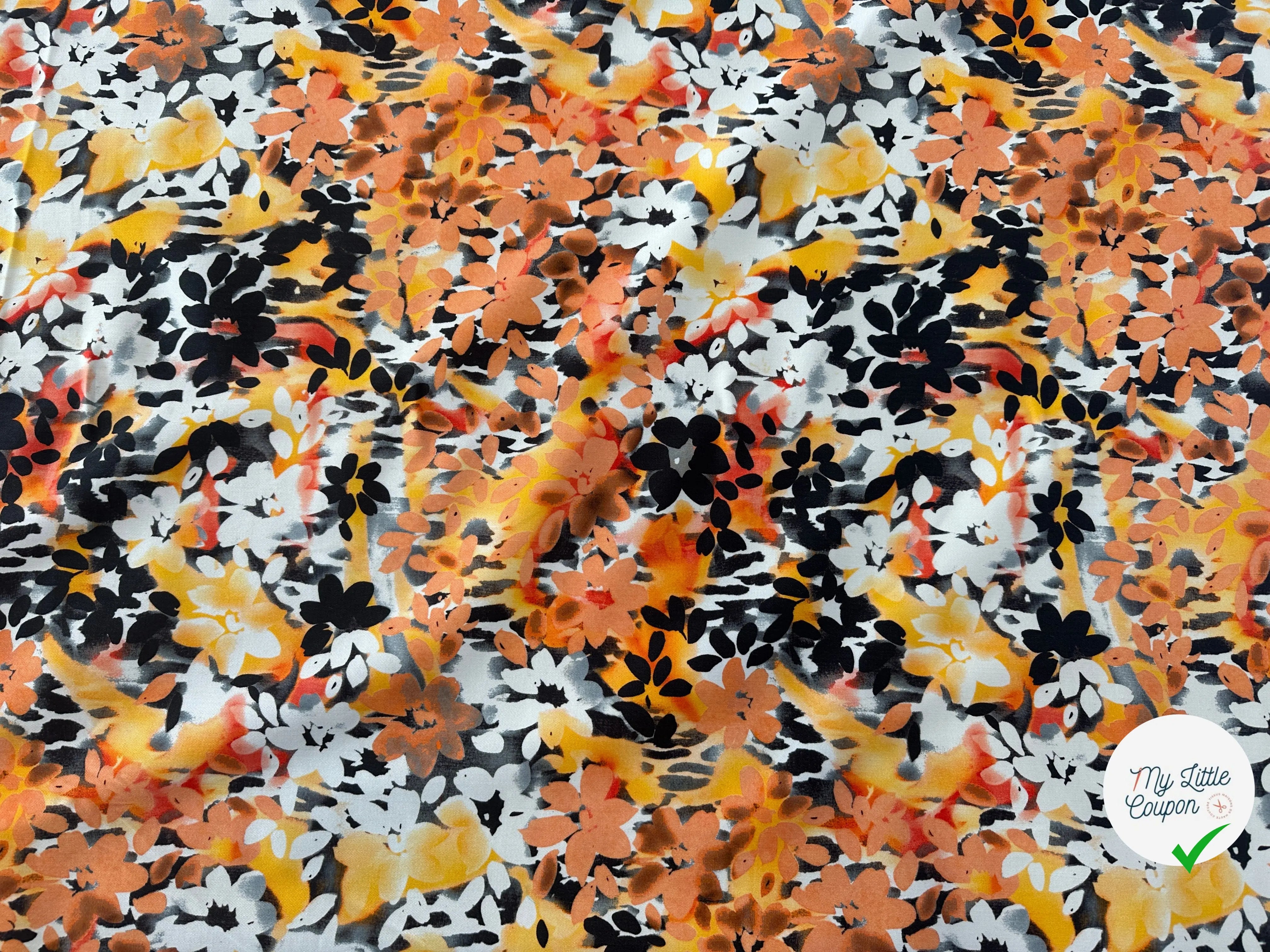 GABARDINE DE COTON FLOWER FIRE MLC INTERN